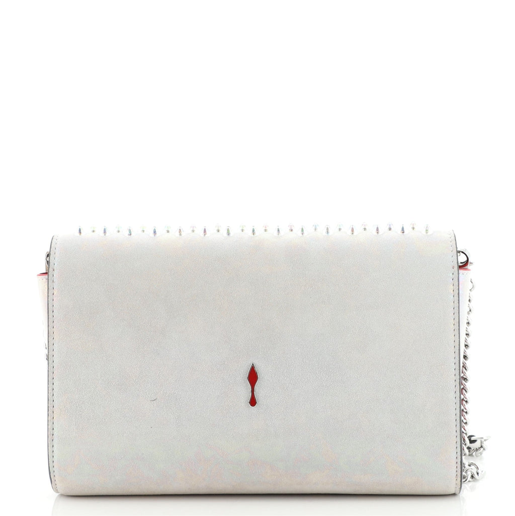 Paloma Clutch Spiked Holographic Leather