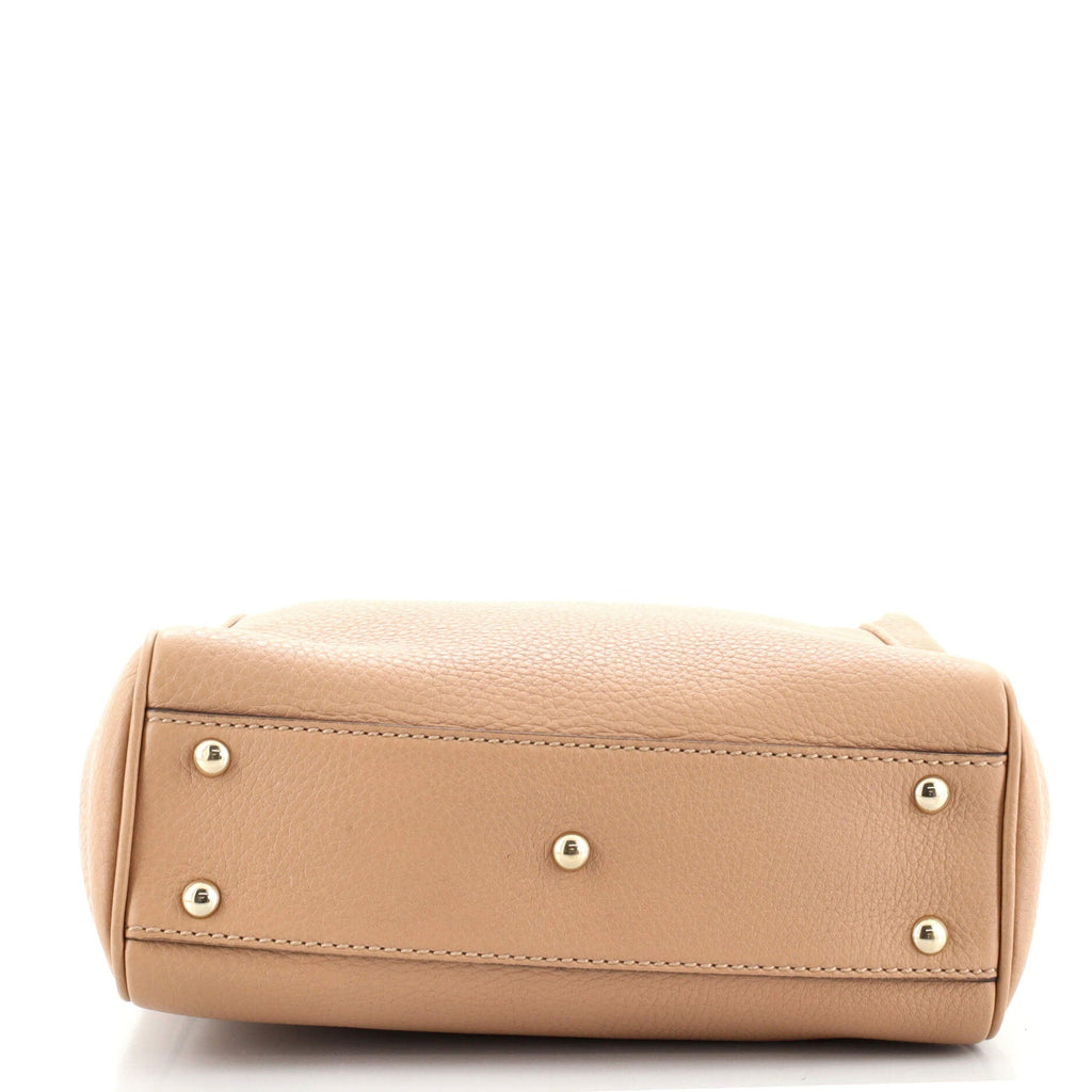 Bamboo Shopper Tote Leather Mini