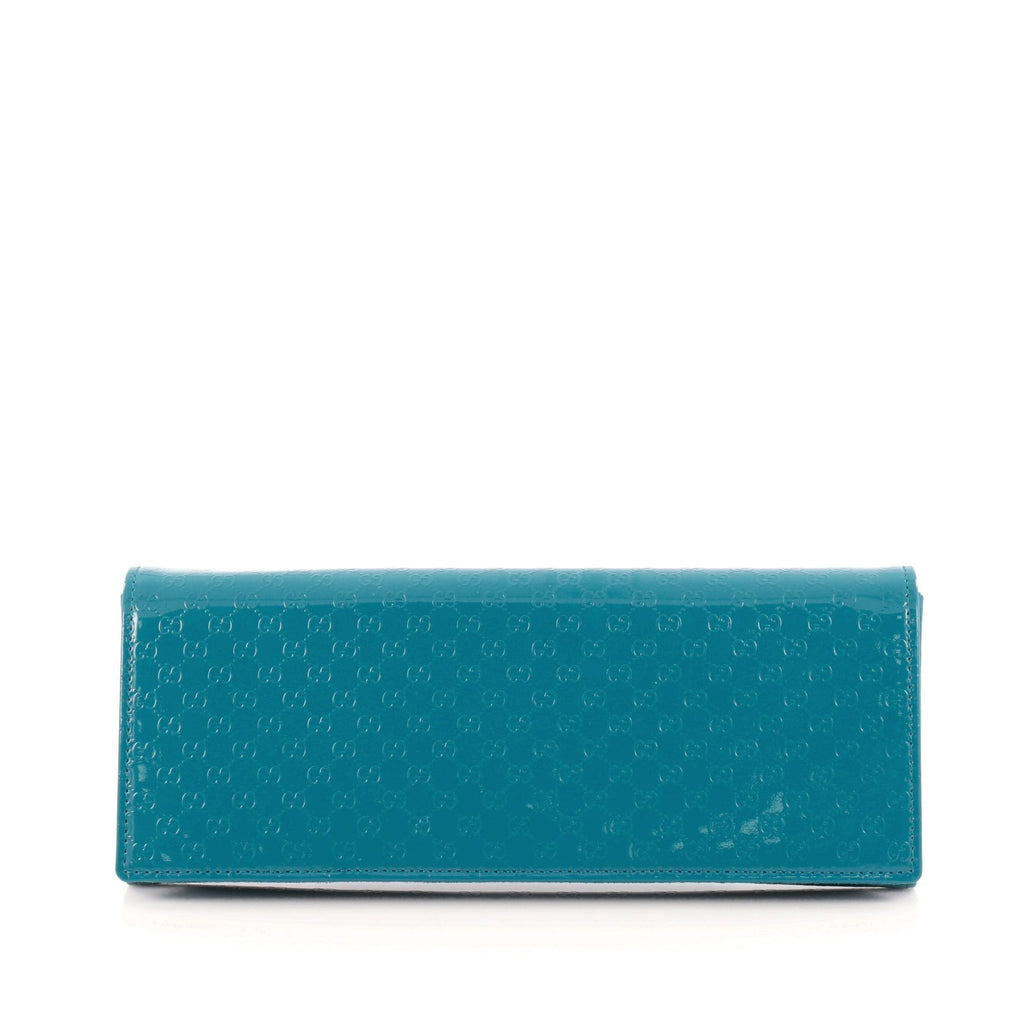Broadway Clutch Patent Microguccissima Leather Medium