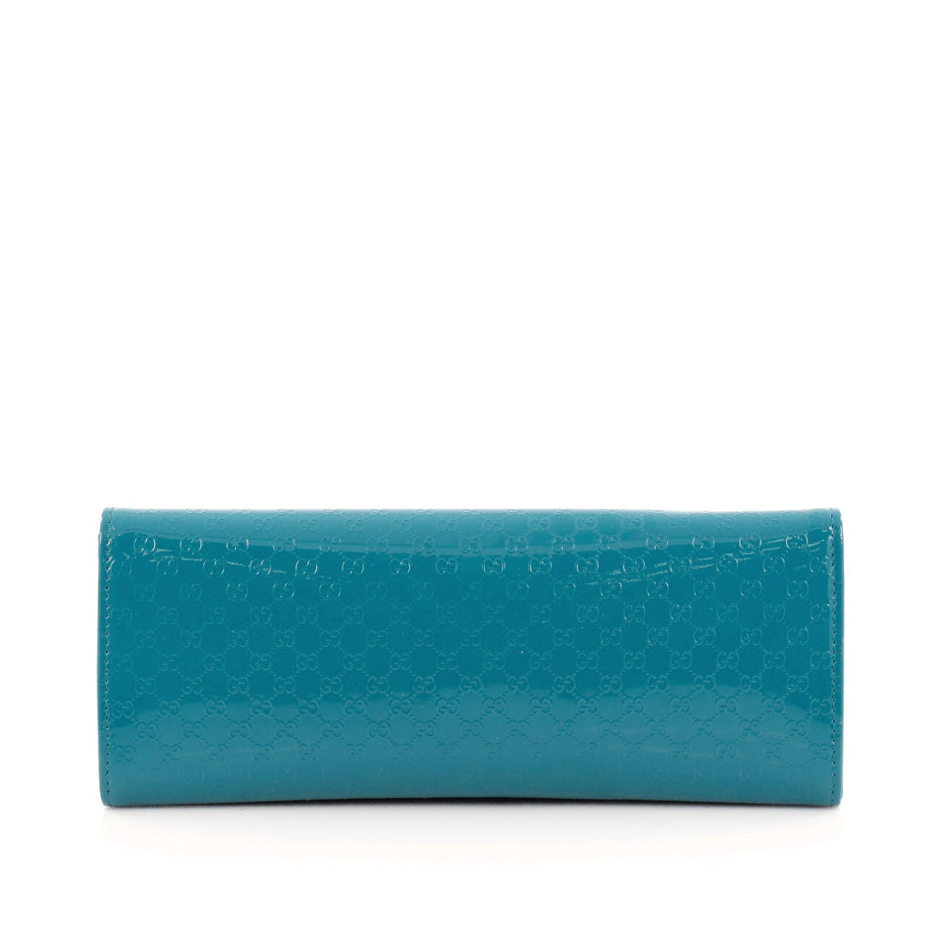 Broadway Clutch Patent Microguccissima Leather Medium