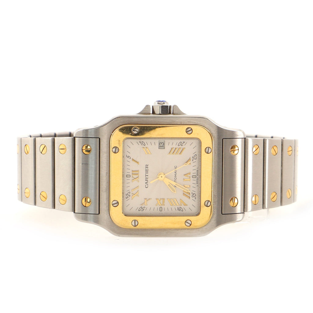 Santos de Cartier Galbee Automatic Watch Stainless Steel and Yellow Gold 29