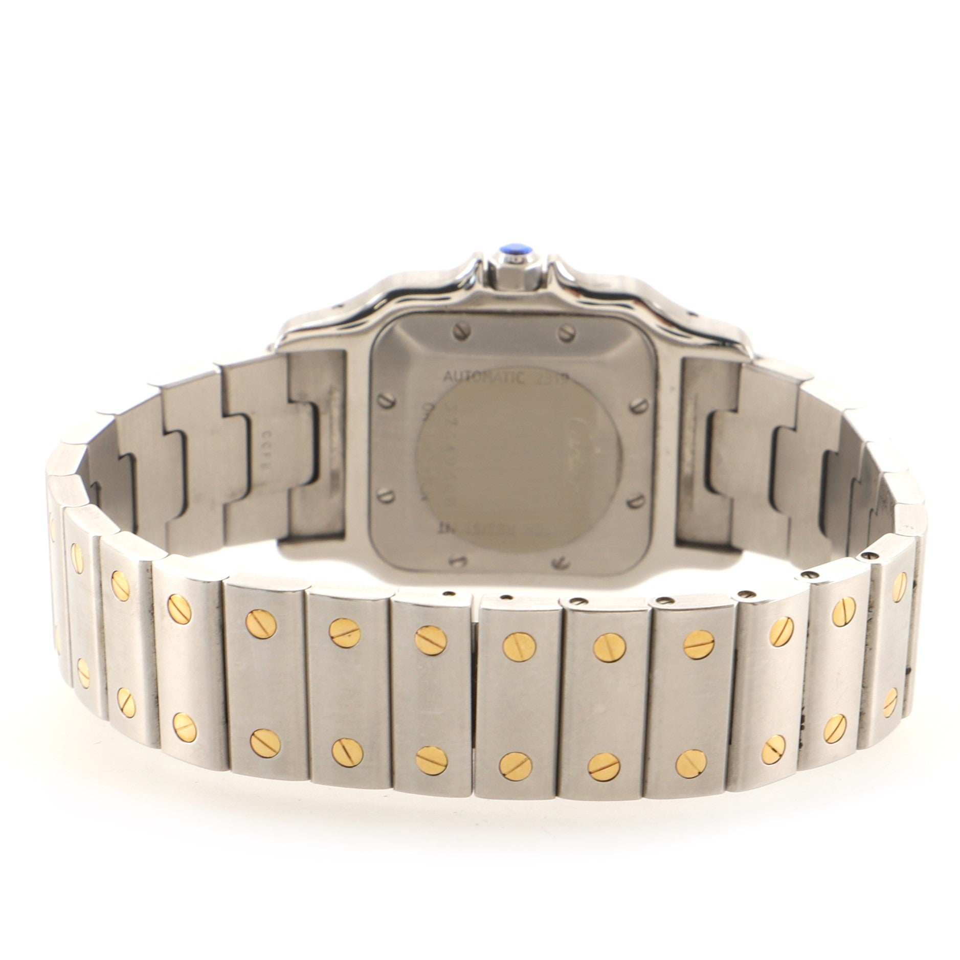 Santos de Cartier Galbee Automatic Watch Stainless Steel and Yellow Gold 29