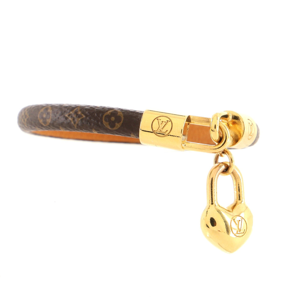 Crazy In Lock Bracelet Monogram Canvas with Metal