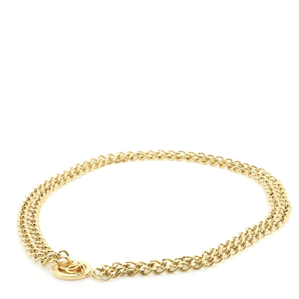 CC Circle Double Chain Belt Metal 80