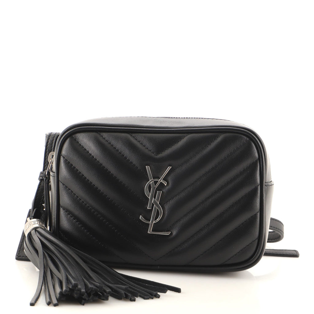Lou Camera Bag Matelasse Chevron Leather Mini