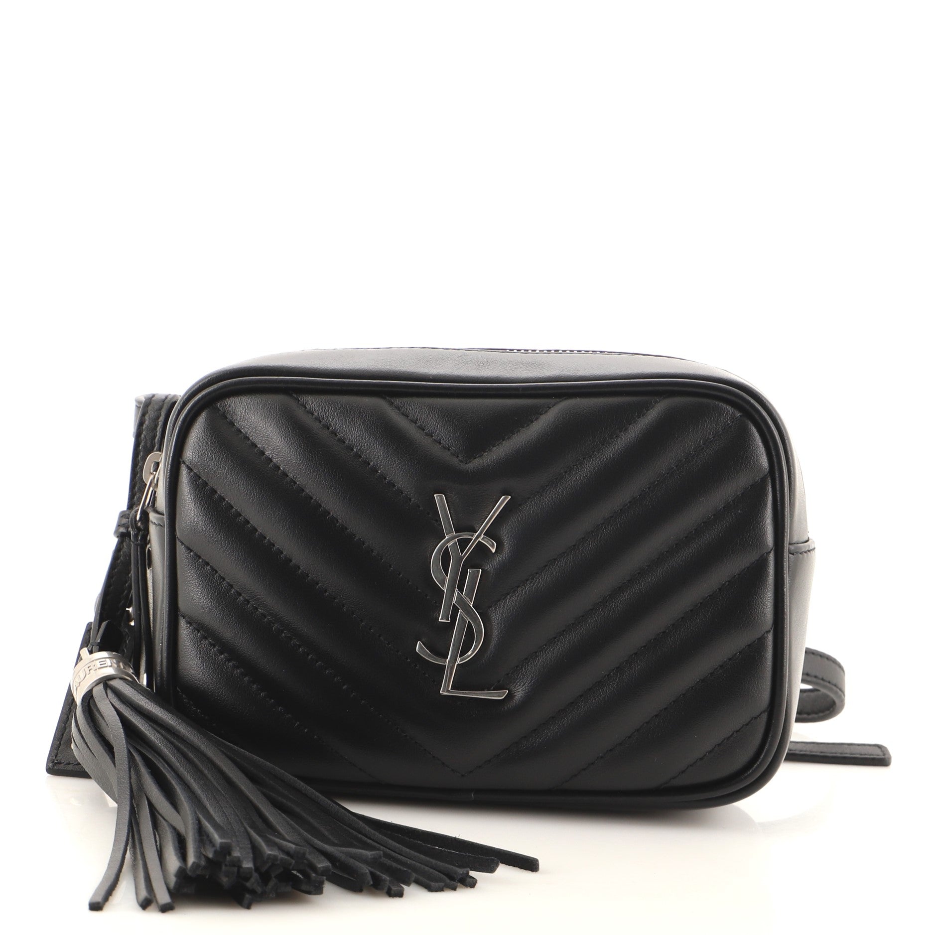 Lou Camera Bag Matelasse Chevron Leather Mini