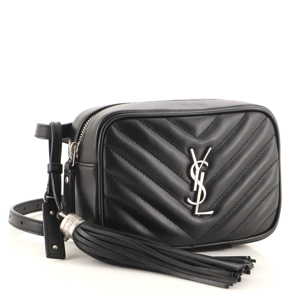 Lou Camera Bag Matelasse Chevron Leather Mini