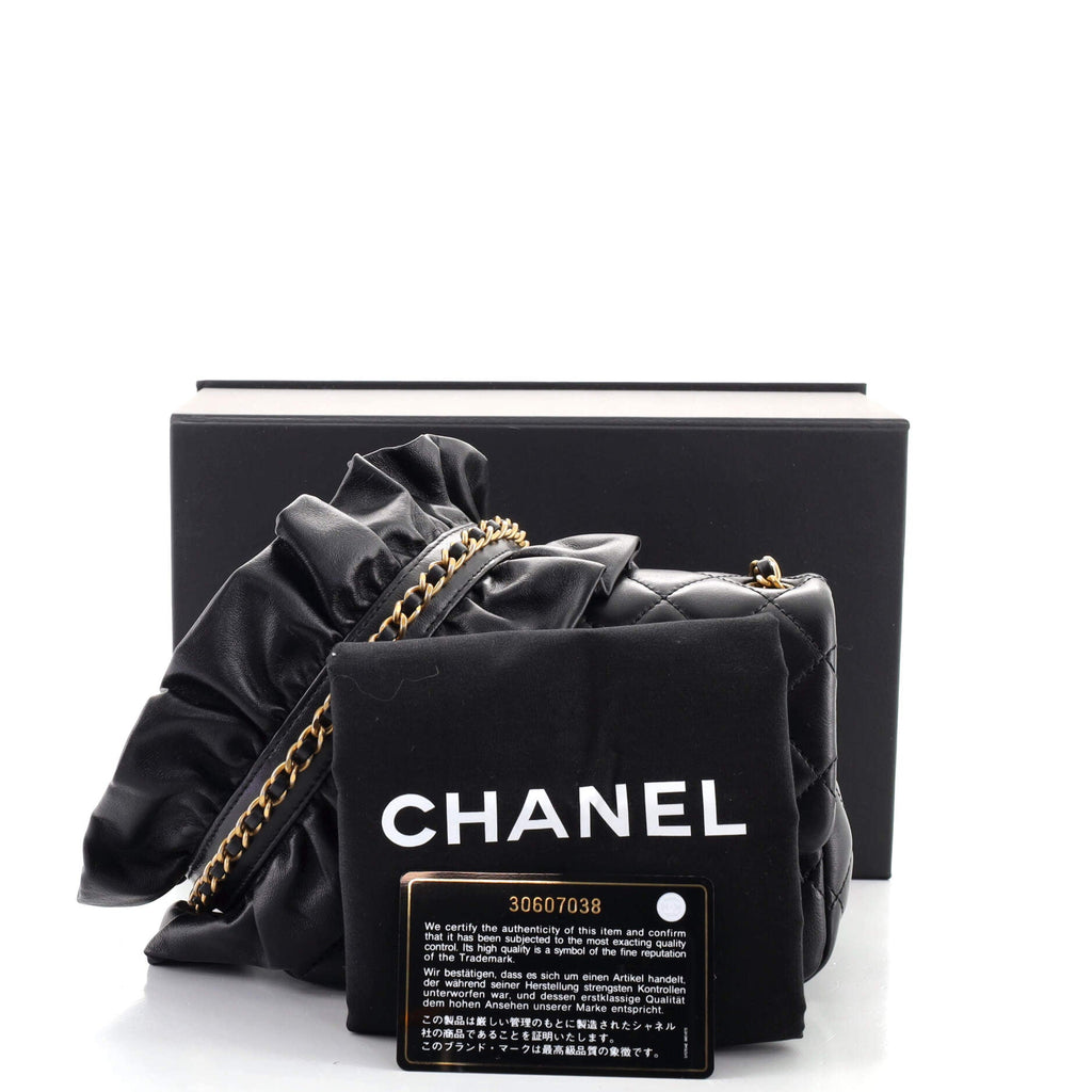 Romance Square Flap Bag Quilted Lambskin Mini