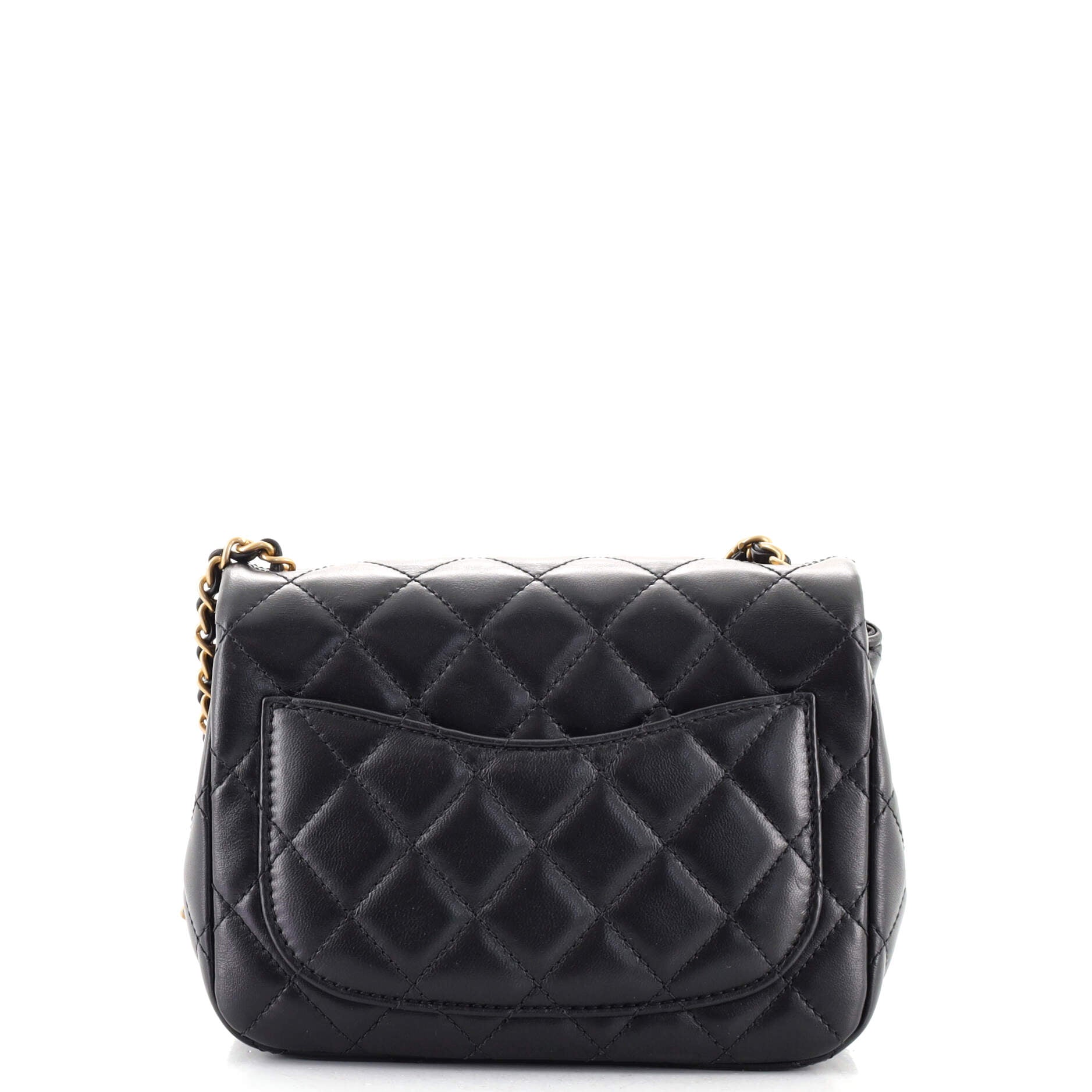 Romance Square Flap Bag Quilted Lambskin Mini