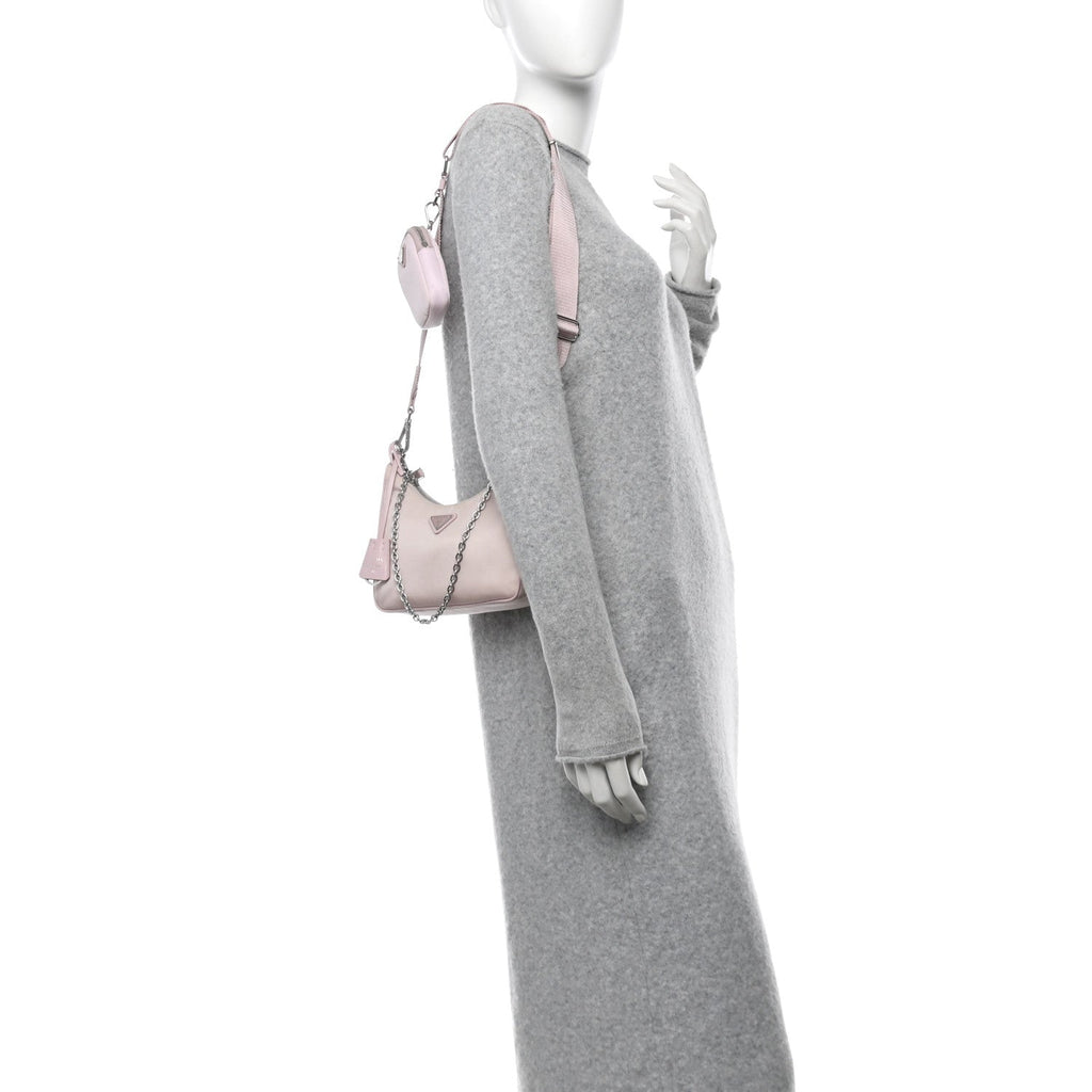 Nylon Re-Edition 2005 Shoulder Bag Alabastro