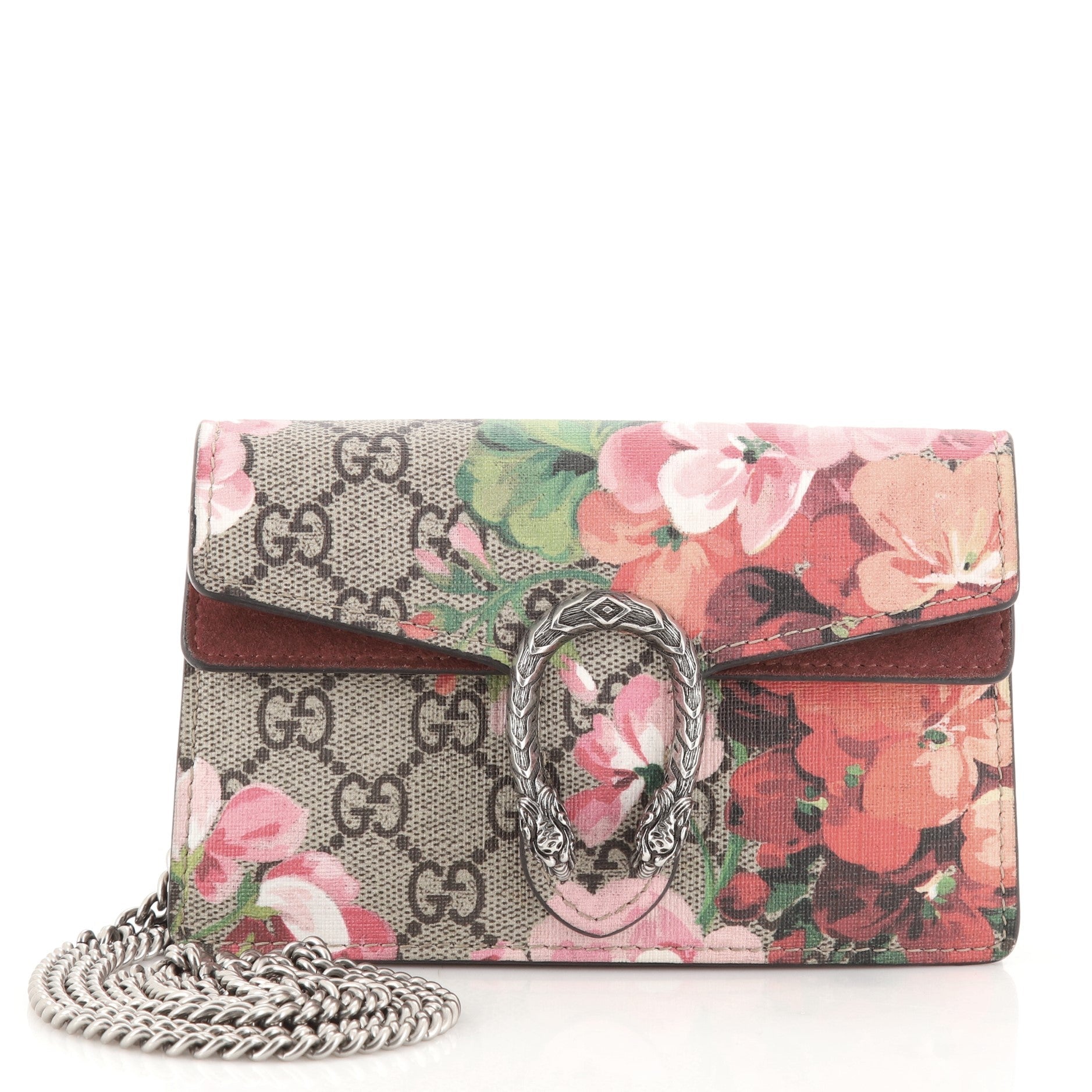 Dionysus Bag Blooms Print GG Coated Canvas Super Mini