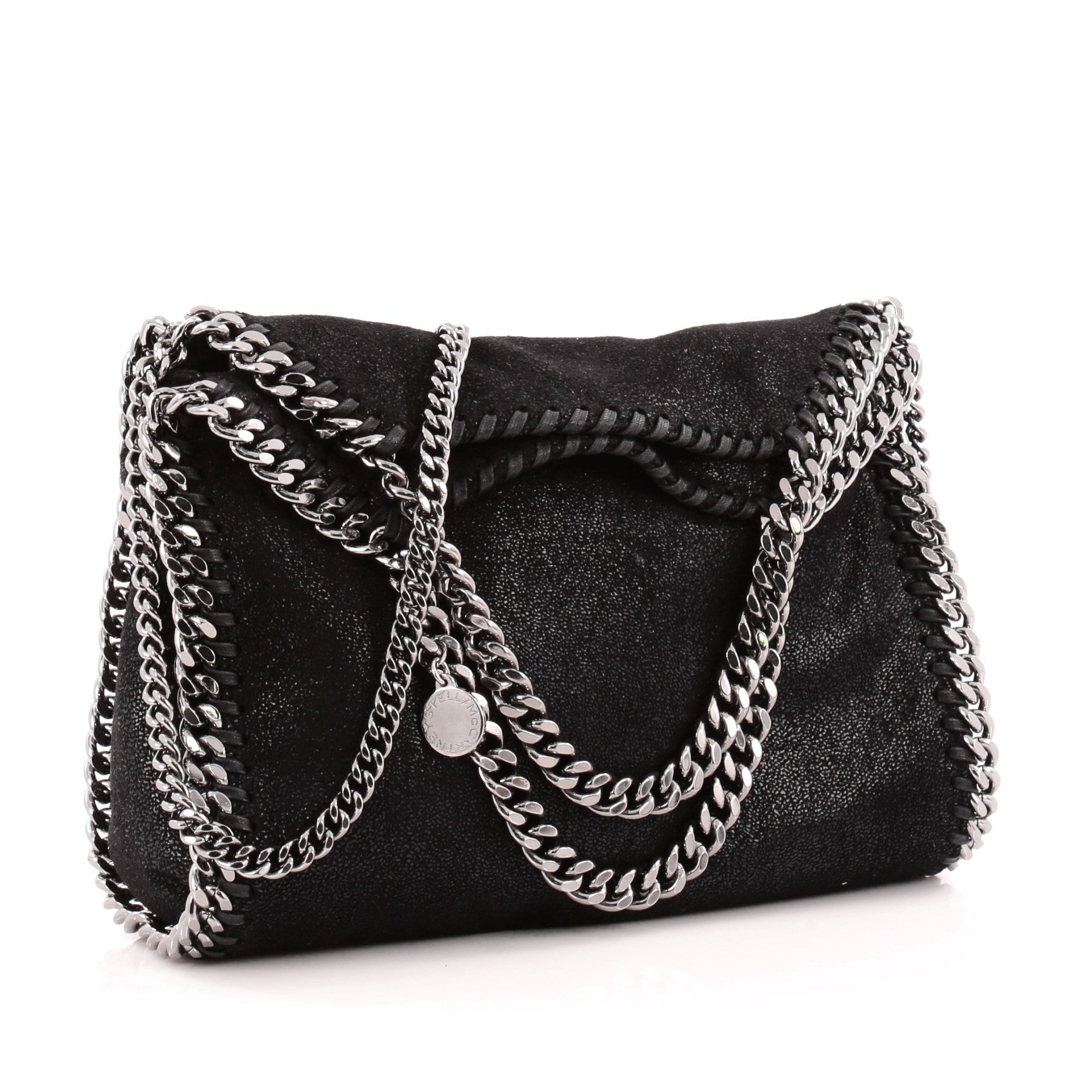 Falabella Fold Over Crossbody Bag Shaggy Deer Mini