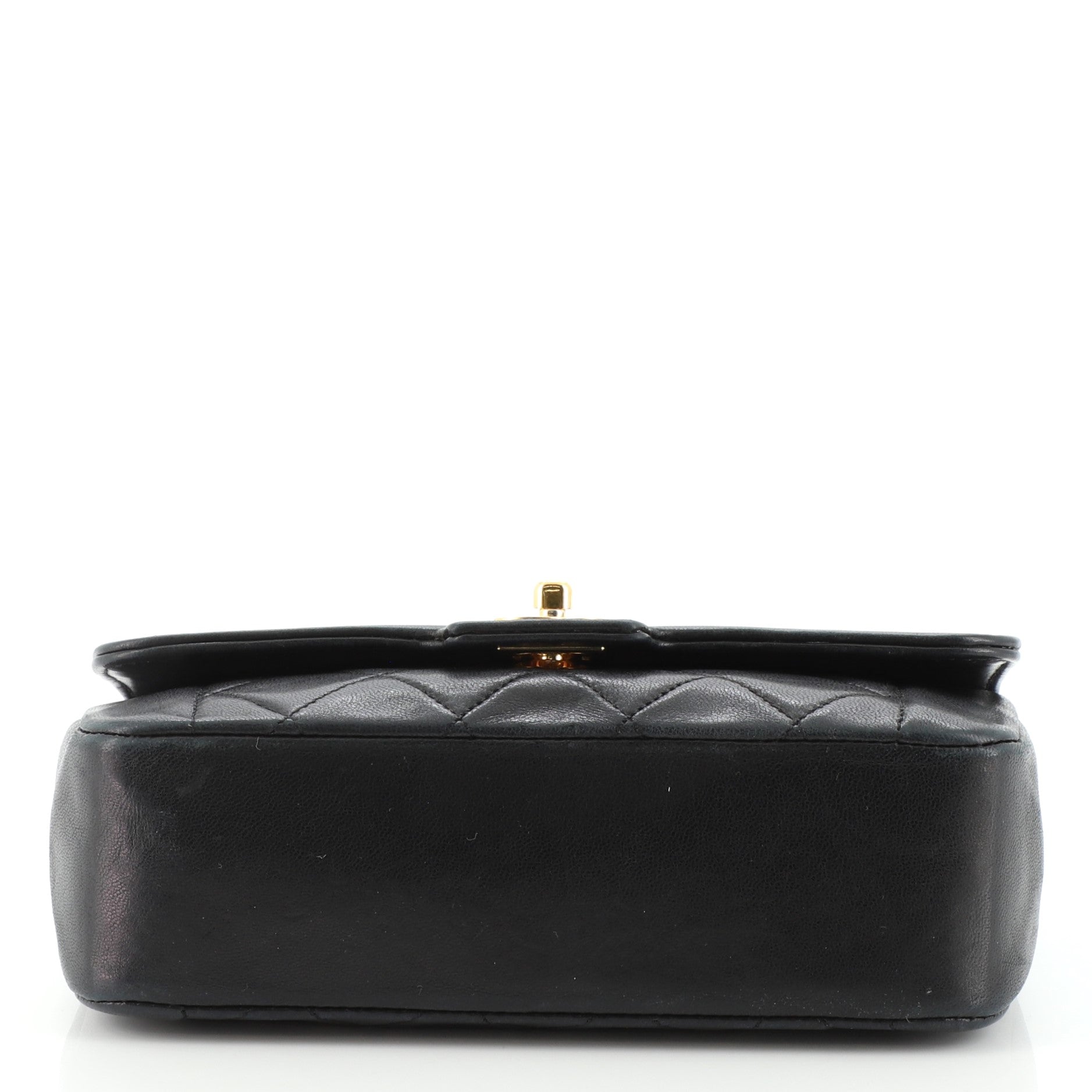 Vintage CC Chain Flap Bag Quilted Lambskin Mini