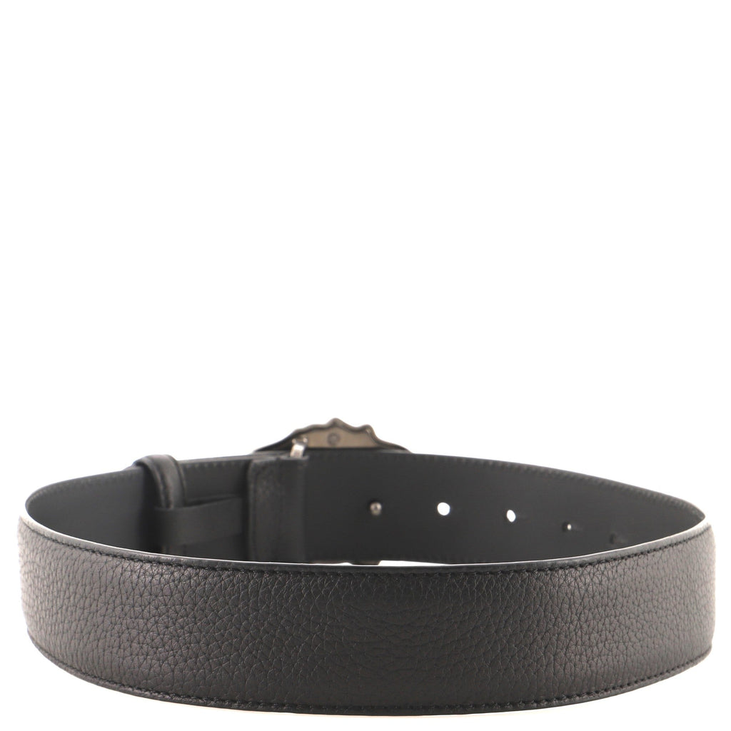Medusa Buckle Belt Leather Wide 60