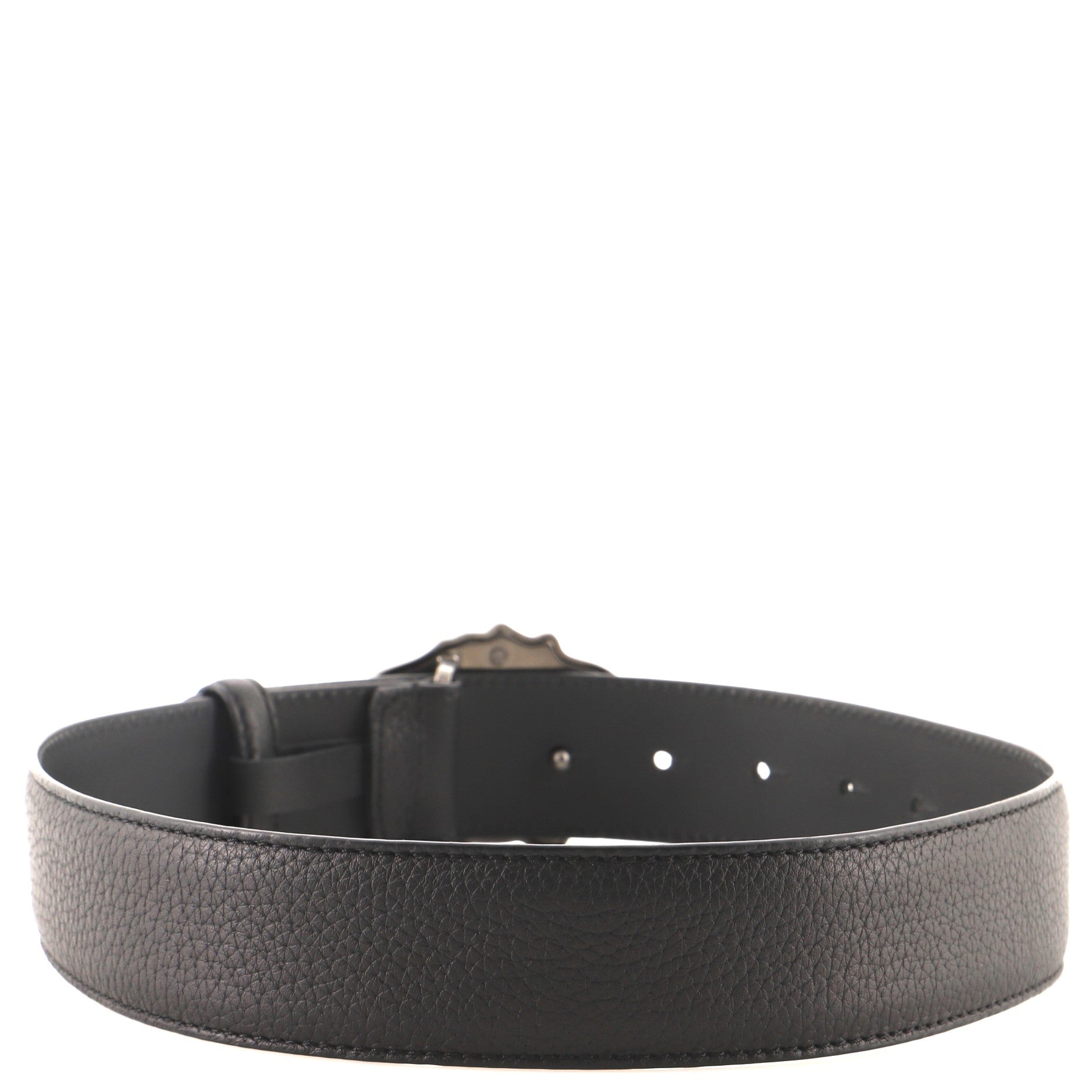 Medusa Buckle Belt Leather Wide 60