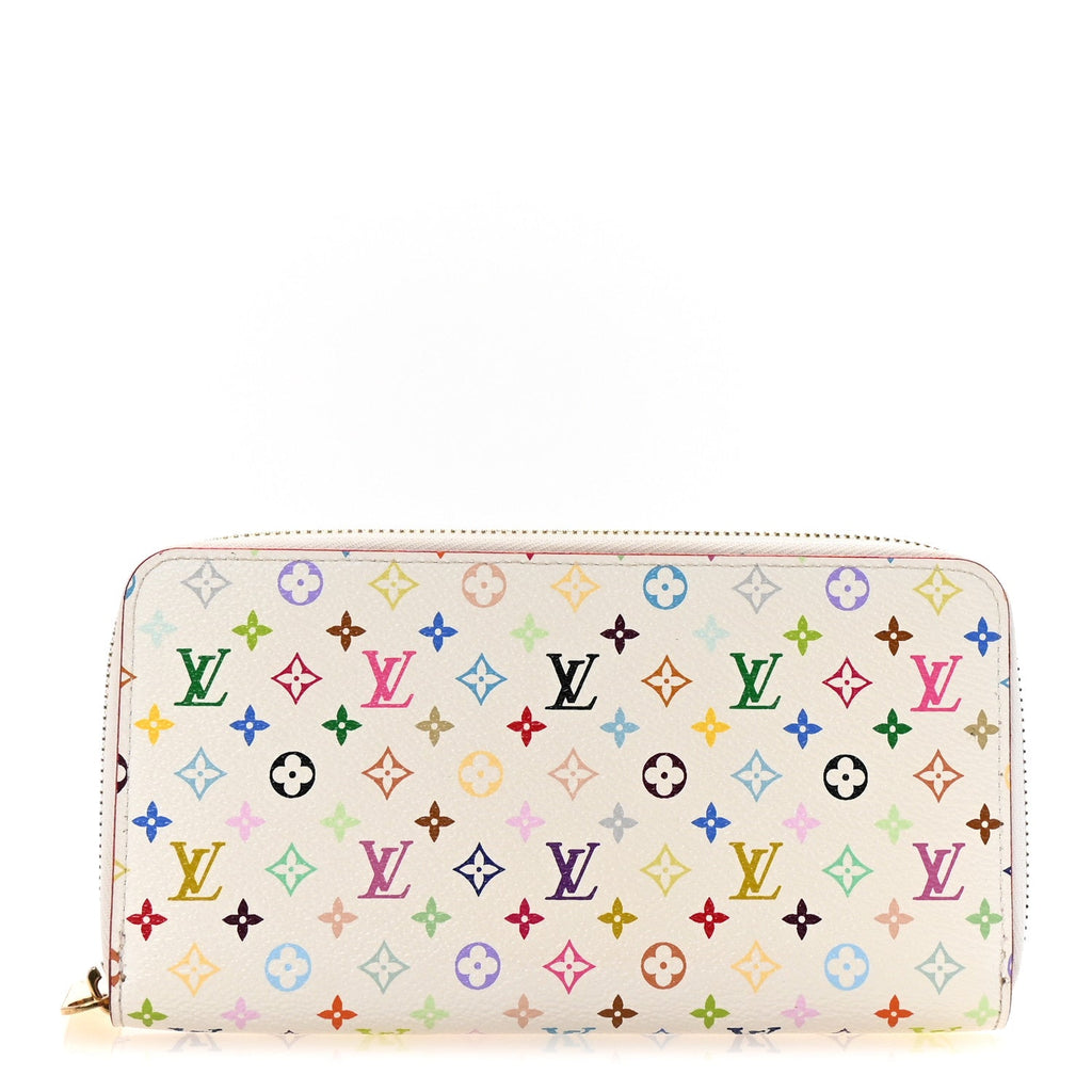 Monogram Multicolor Zippy Wallet White Litchi
