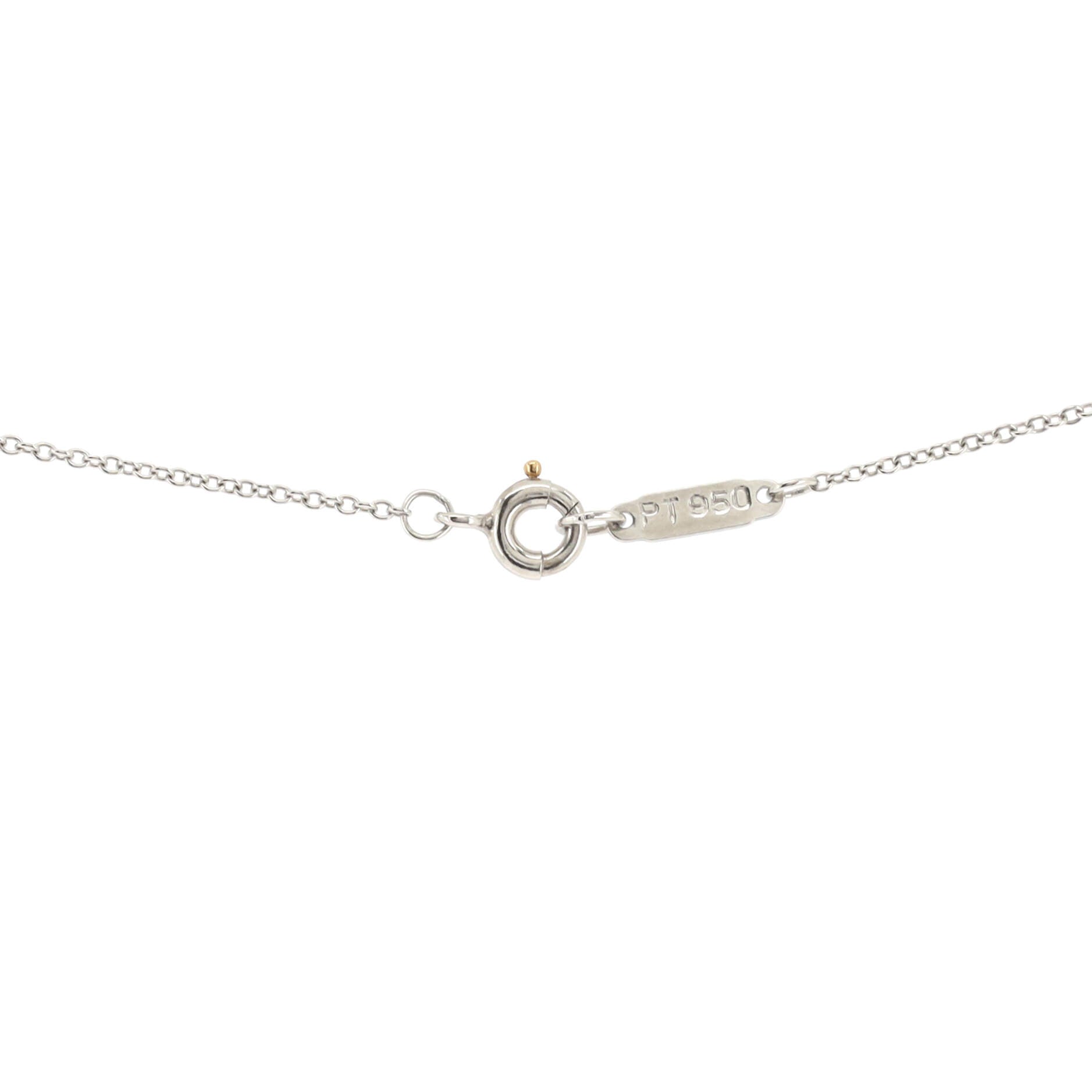 Victoria Pendant Necklace Platinum with Diamonds Medium