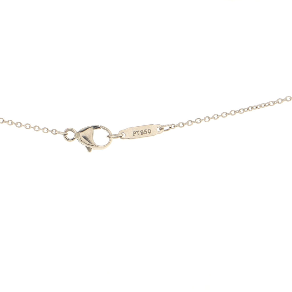 Jazz Drop Pendant Necklace Platinum with Baguette and Round Diamonds Long Platinum with Baguette and Round Diamonds Long