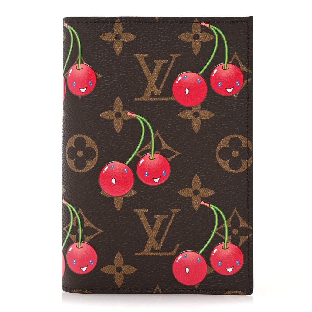 LV X TM Monogram Cerises Passport Cover