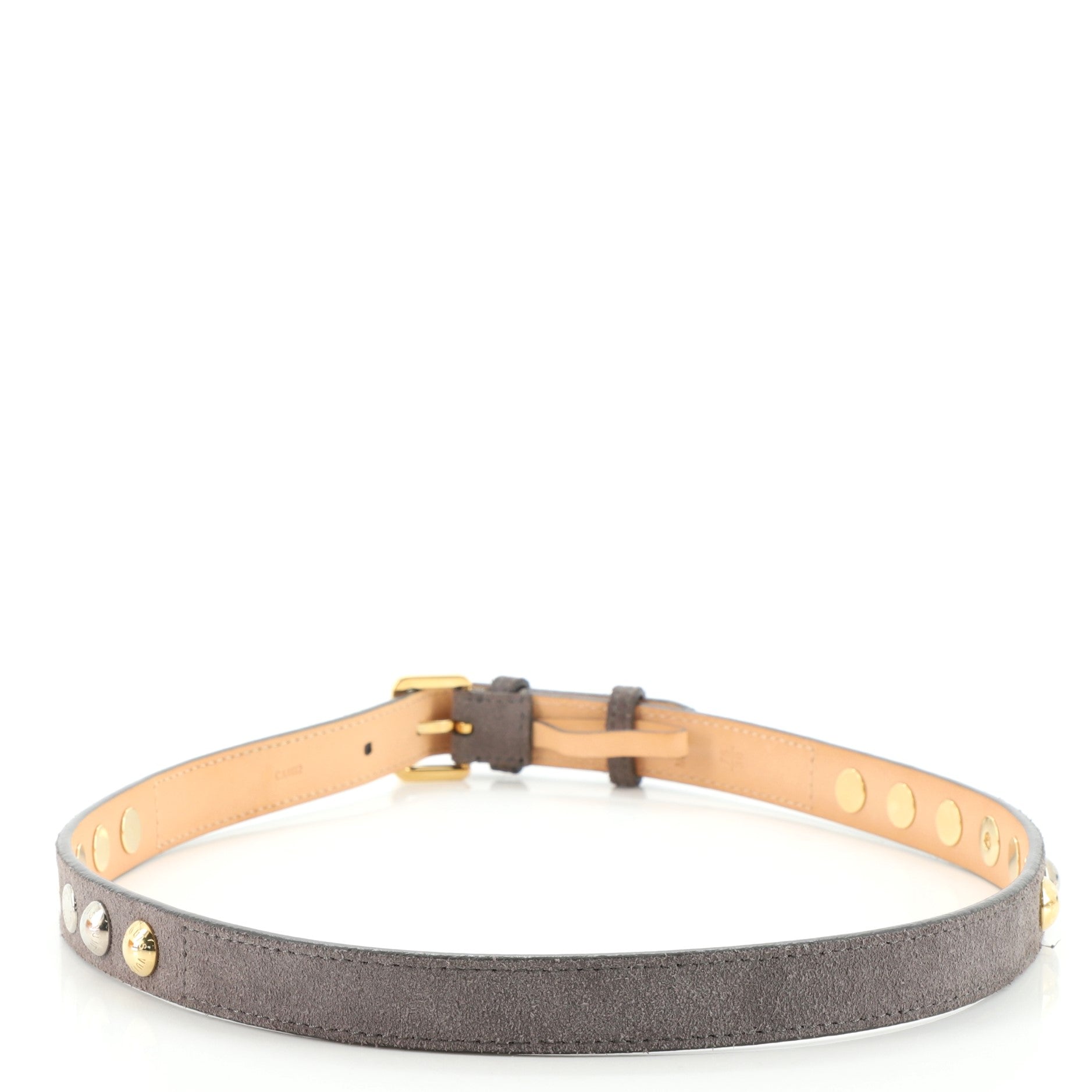 Rivet Belt Studded Suede 75
