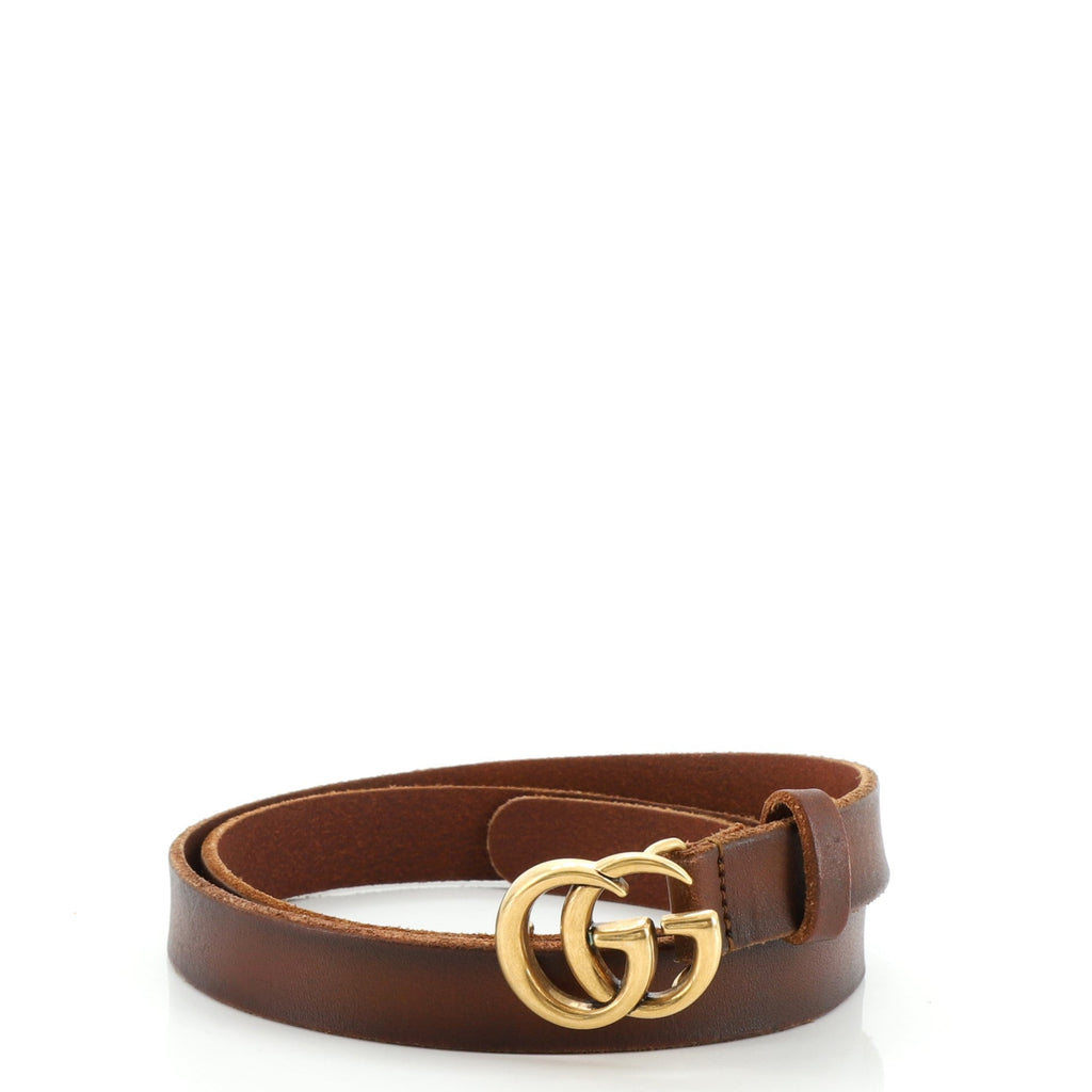 GG Marmont Belt Leather Thin 85
