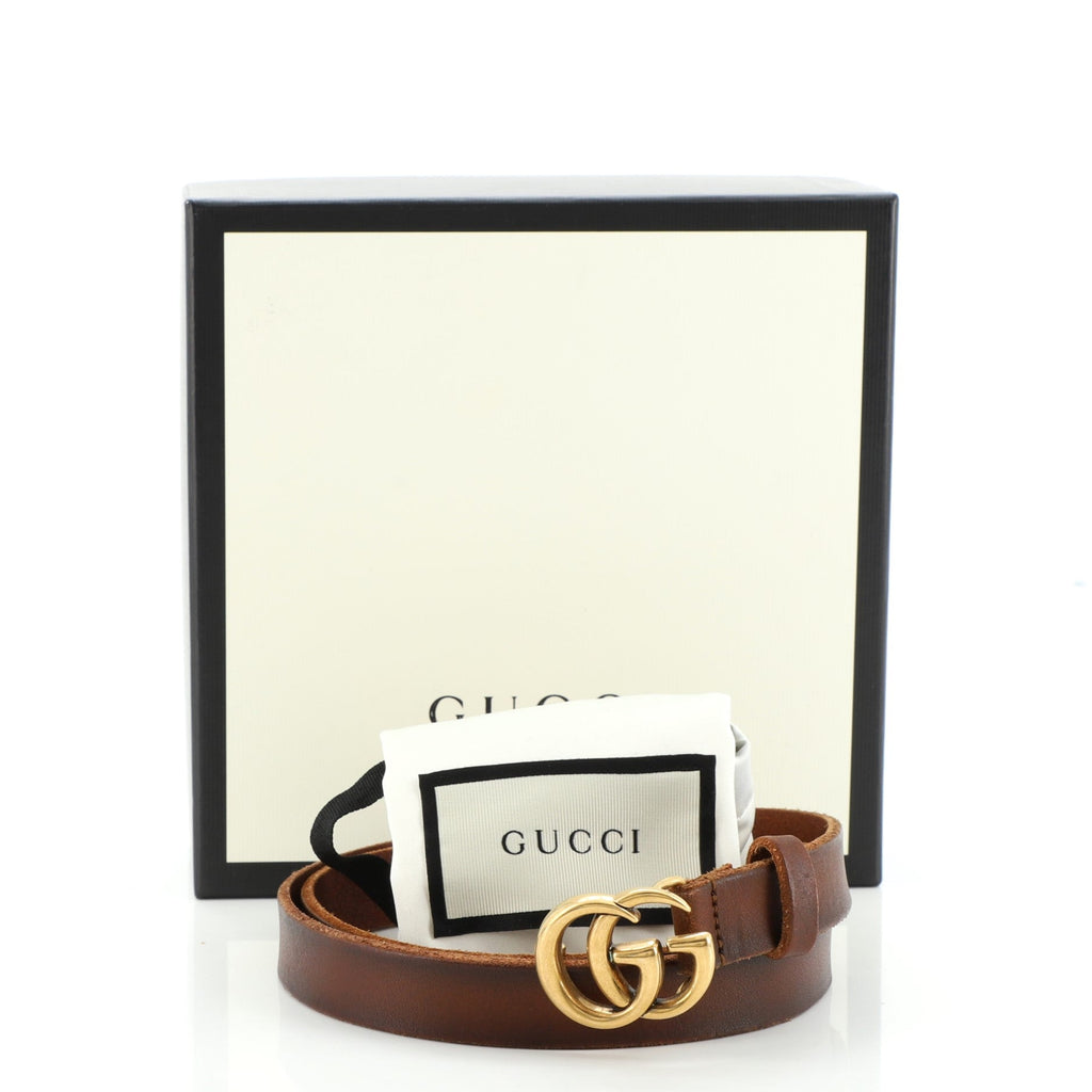 GG Marmont Belt Leather Thin 85