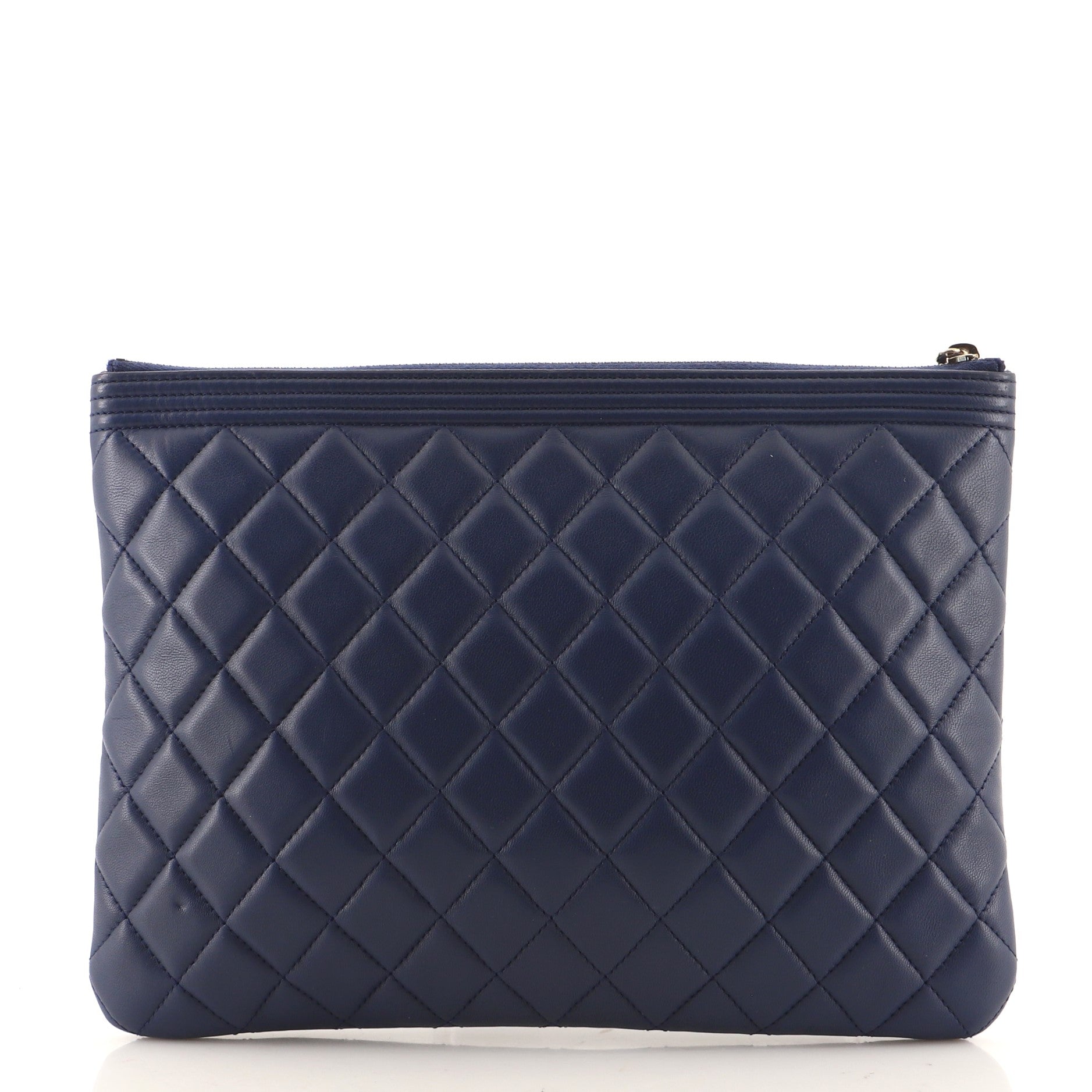 Boy O Case Clutch Quilted Lambskin Medium