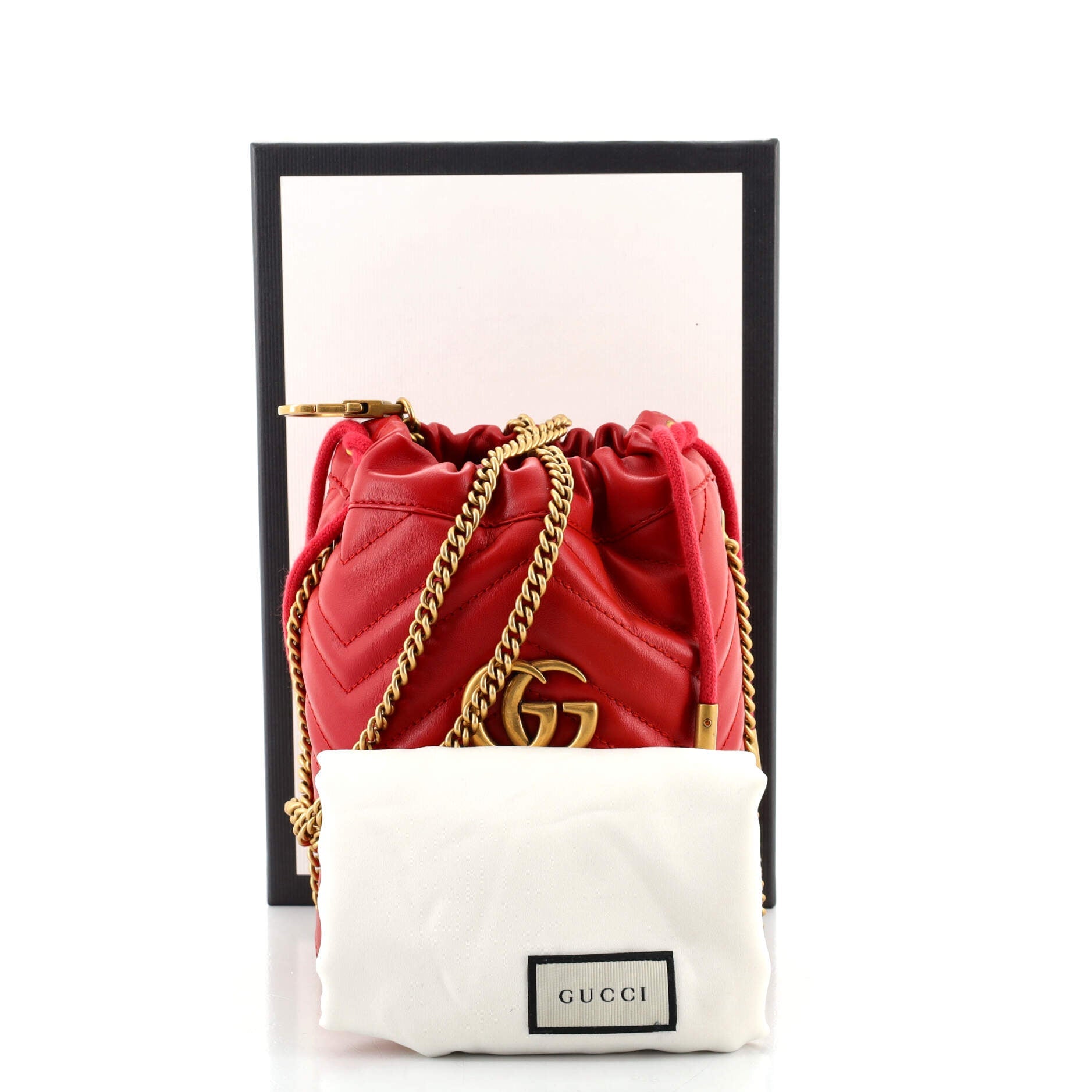 GG Marmont Bucket Bag Matelasse Leather Mini