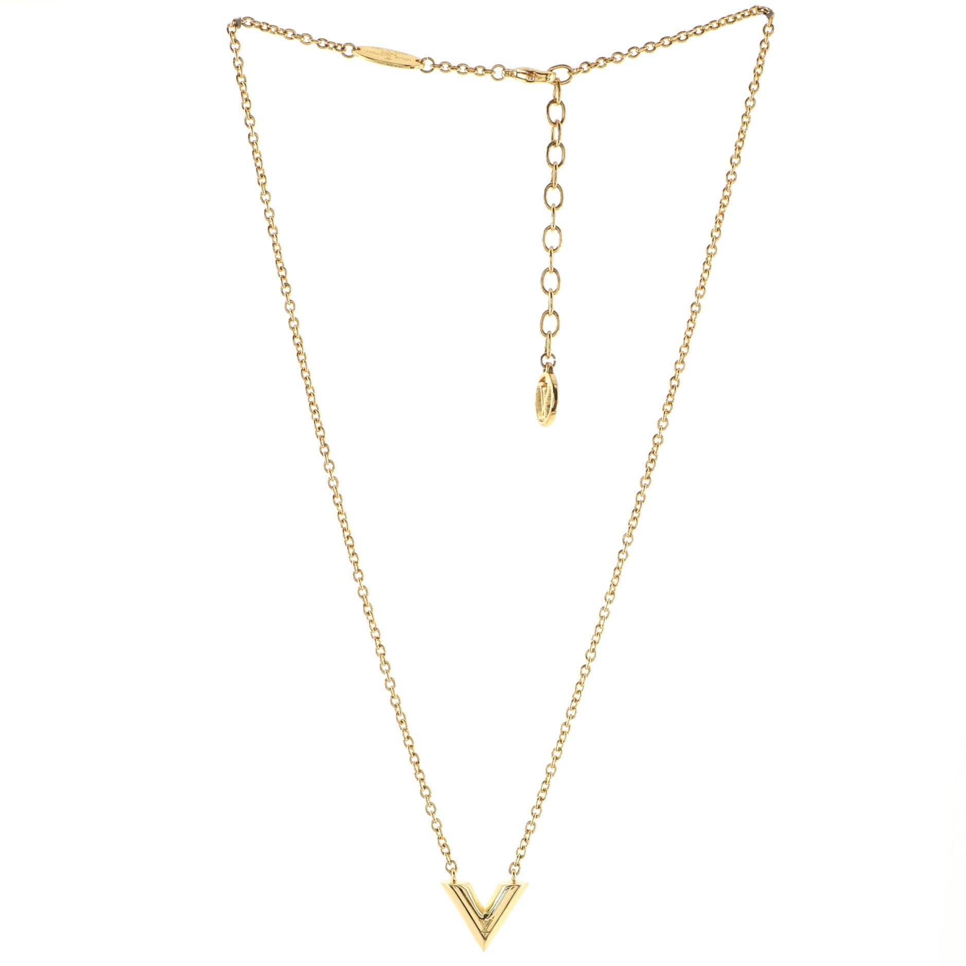 Essential V Necklace Metal
