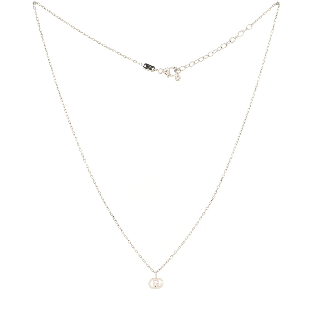 GG Running Necklace 18K White Gold with Diamond
