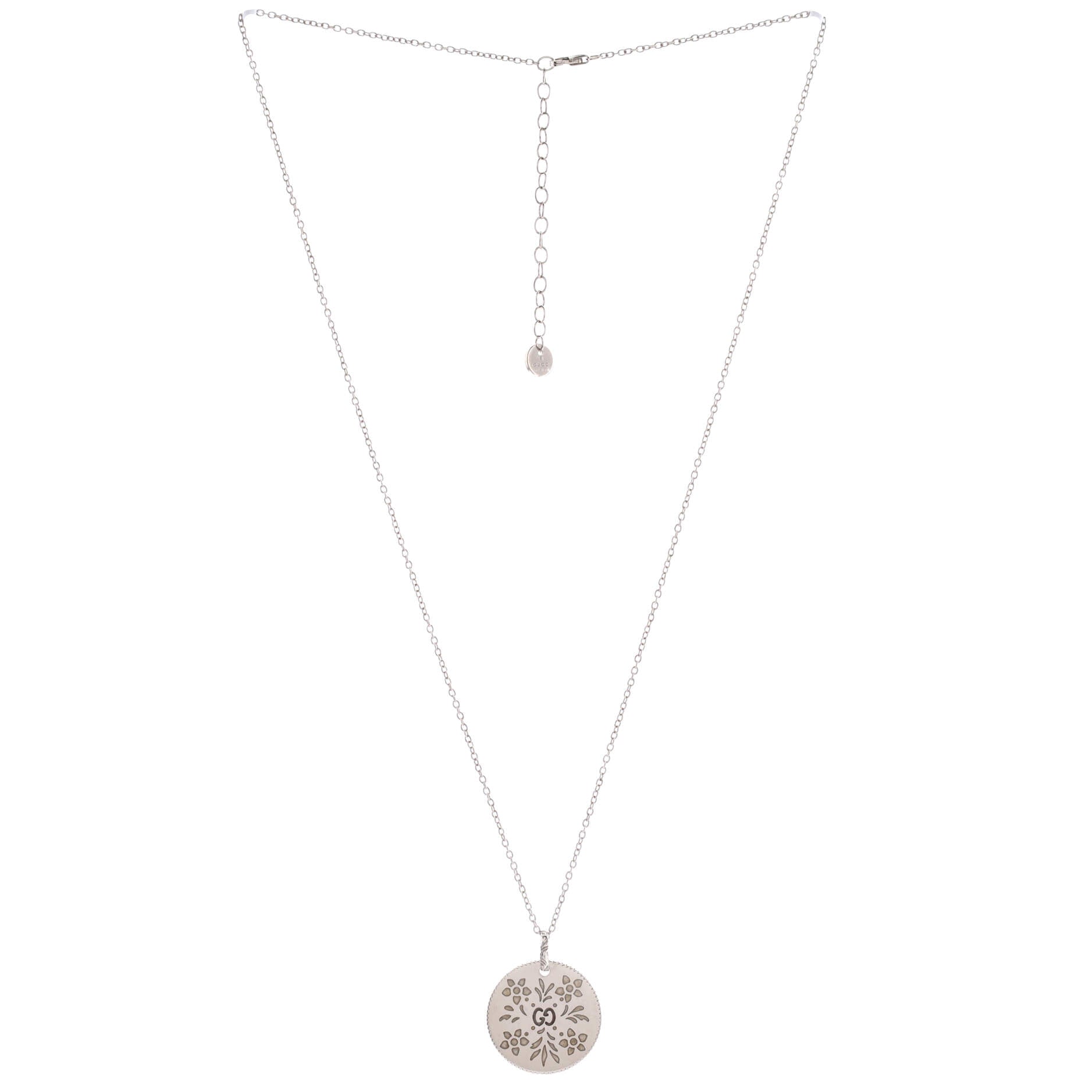 Icon Bloom Necklace 18K White Gold