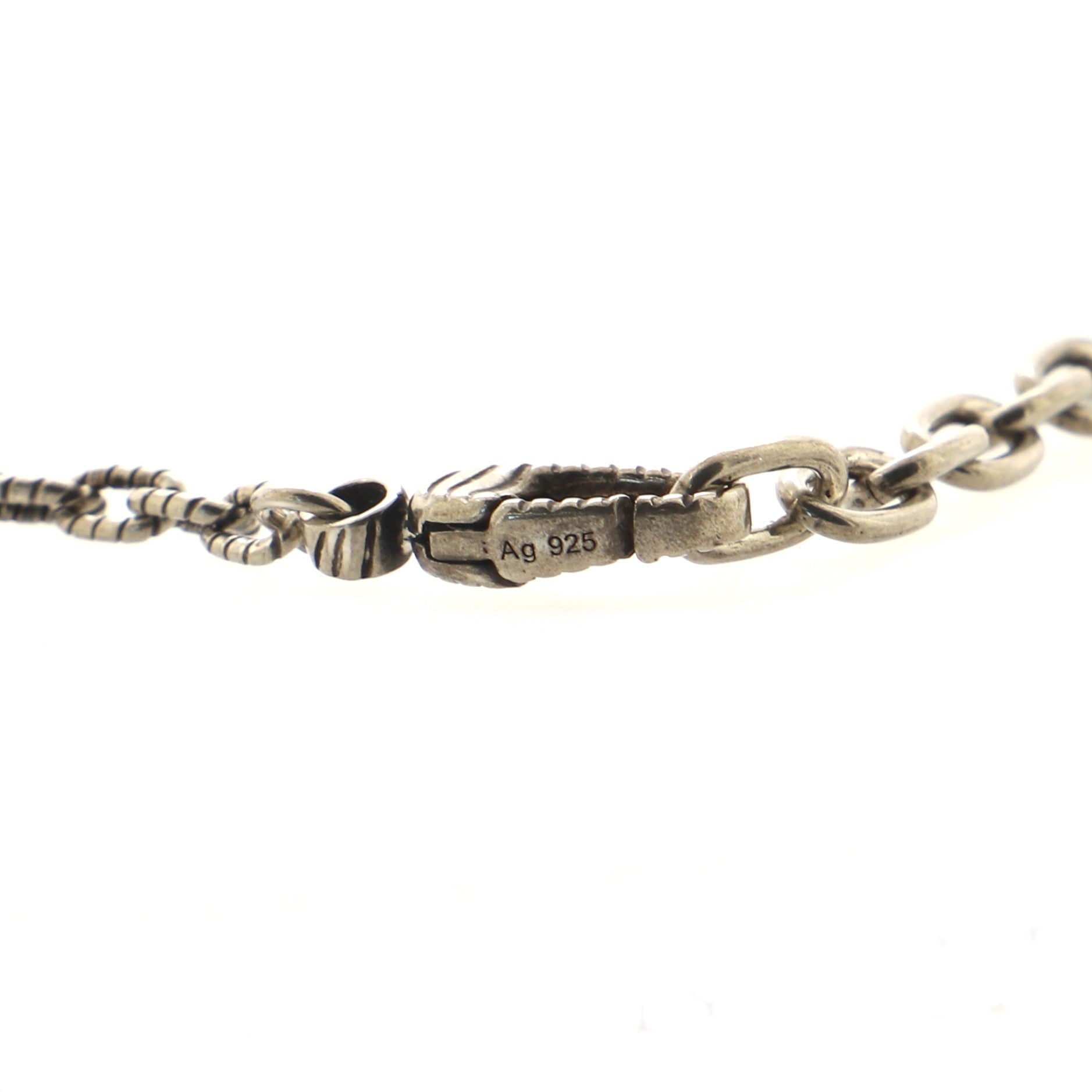 Snake Ring Pendant Necklace Sterling Silver and 18K Yellow Gold