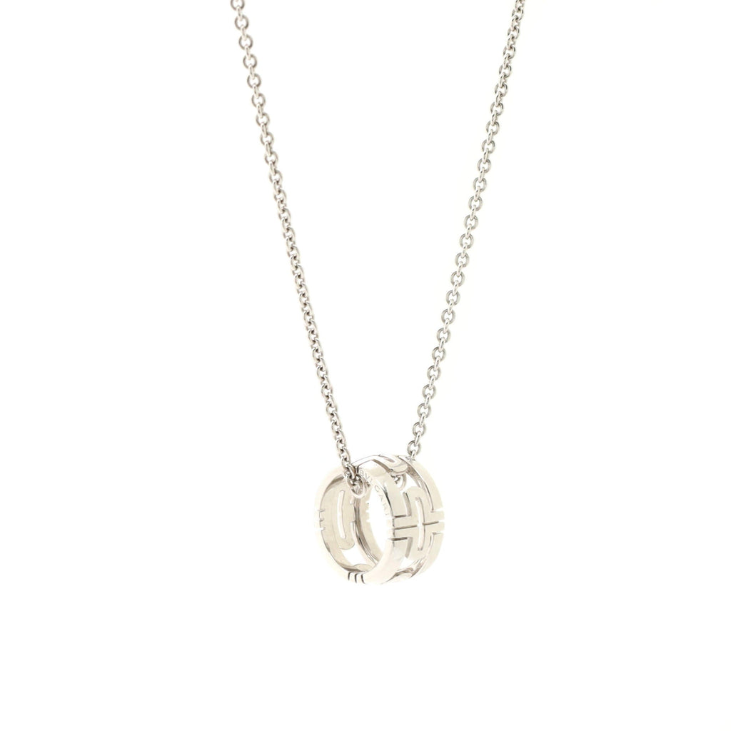 Parentesi Pendant Necklace 18K White Gold
