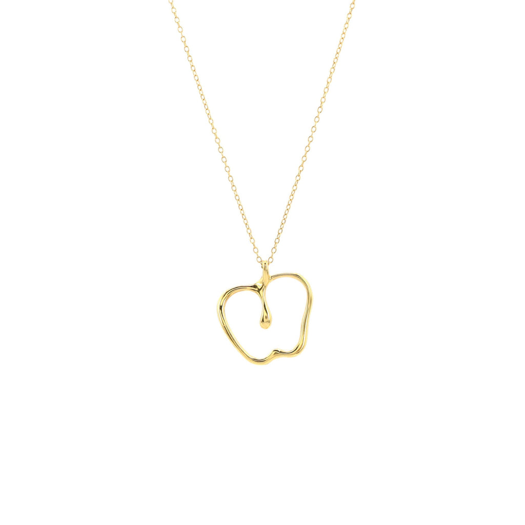 Elsa Peretti Apple Pendant Necklace 18K Yellow Gold Large