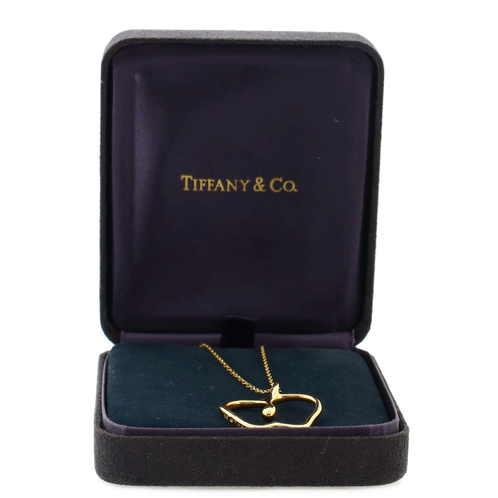 Elsa Peretti Apple Pendant Necklace 18K Yellow Gold Large