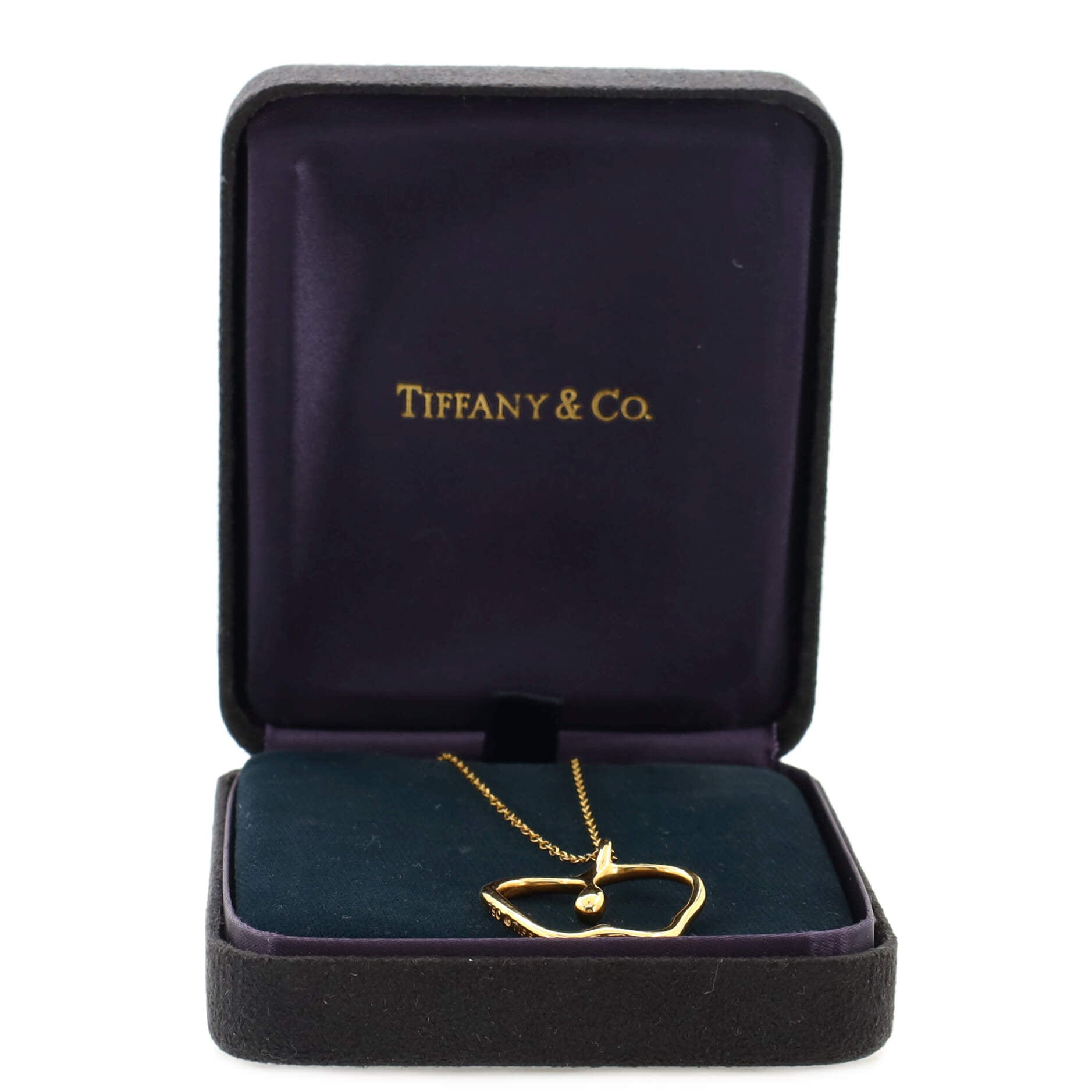 Elsa Peretti Apple Pendant Necklace 18K Yellow Gold Large