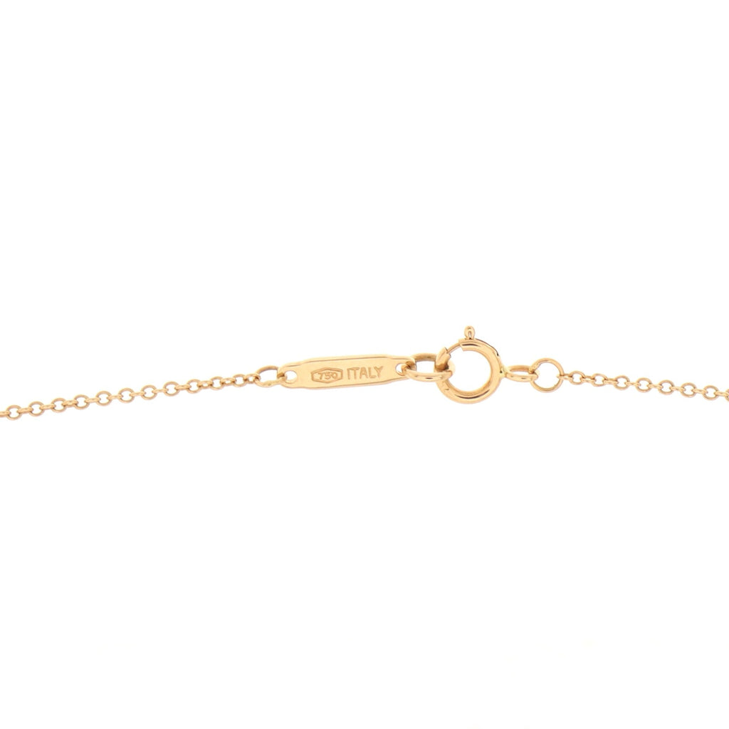Atlas Open Medallion Pendant Necklace 18K Rose Gold with Diamonds Small