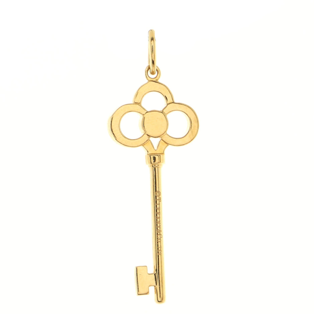 Crown Key Necklace 18K Yellow Gold and Diamonds