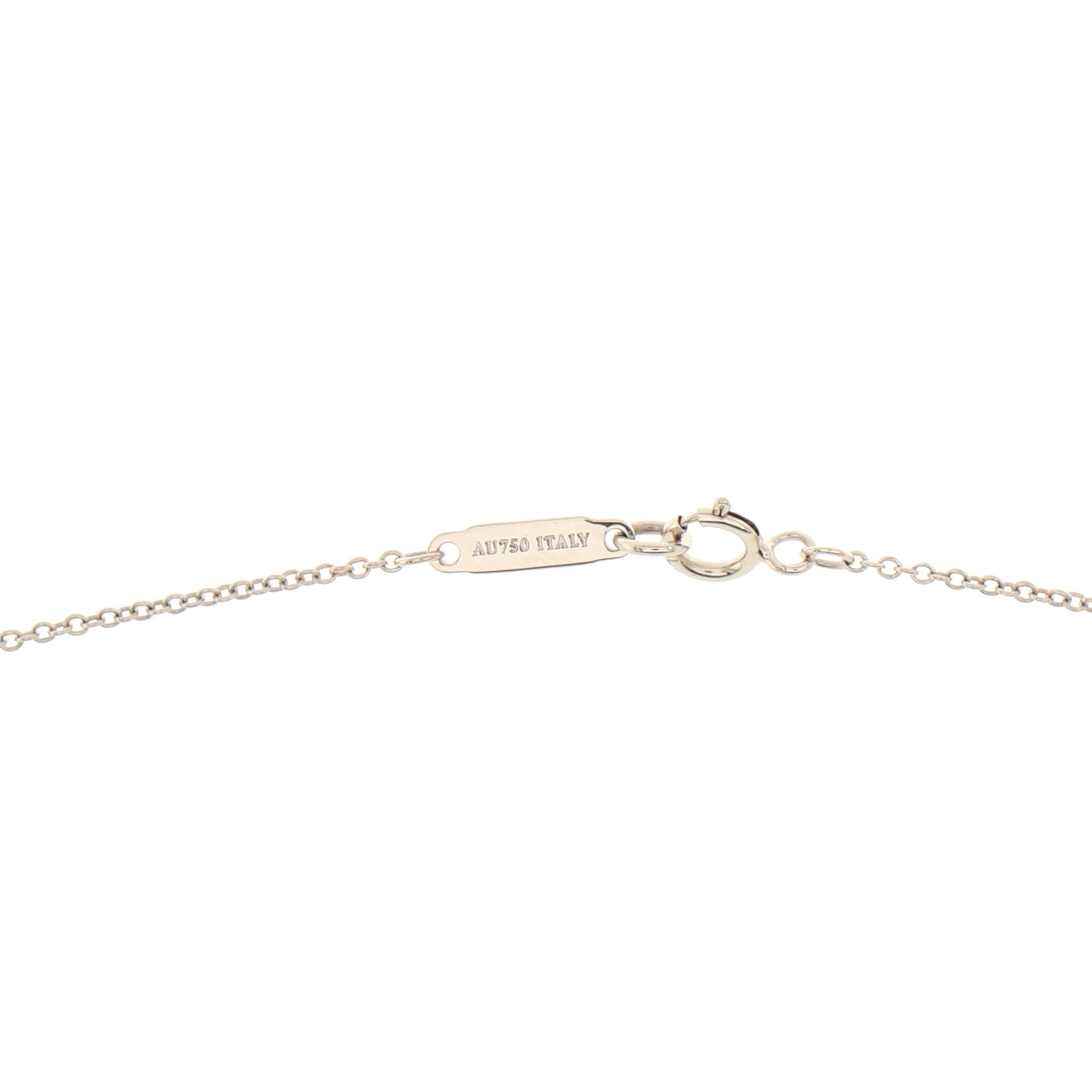Bow Pendant Necklace 18K White Gold and Diamonds Mini