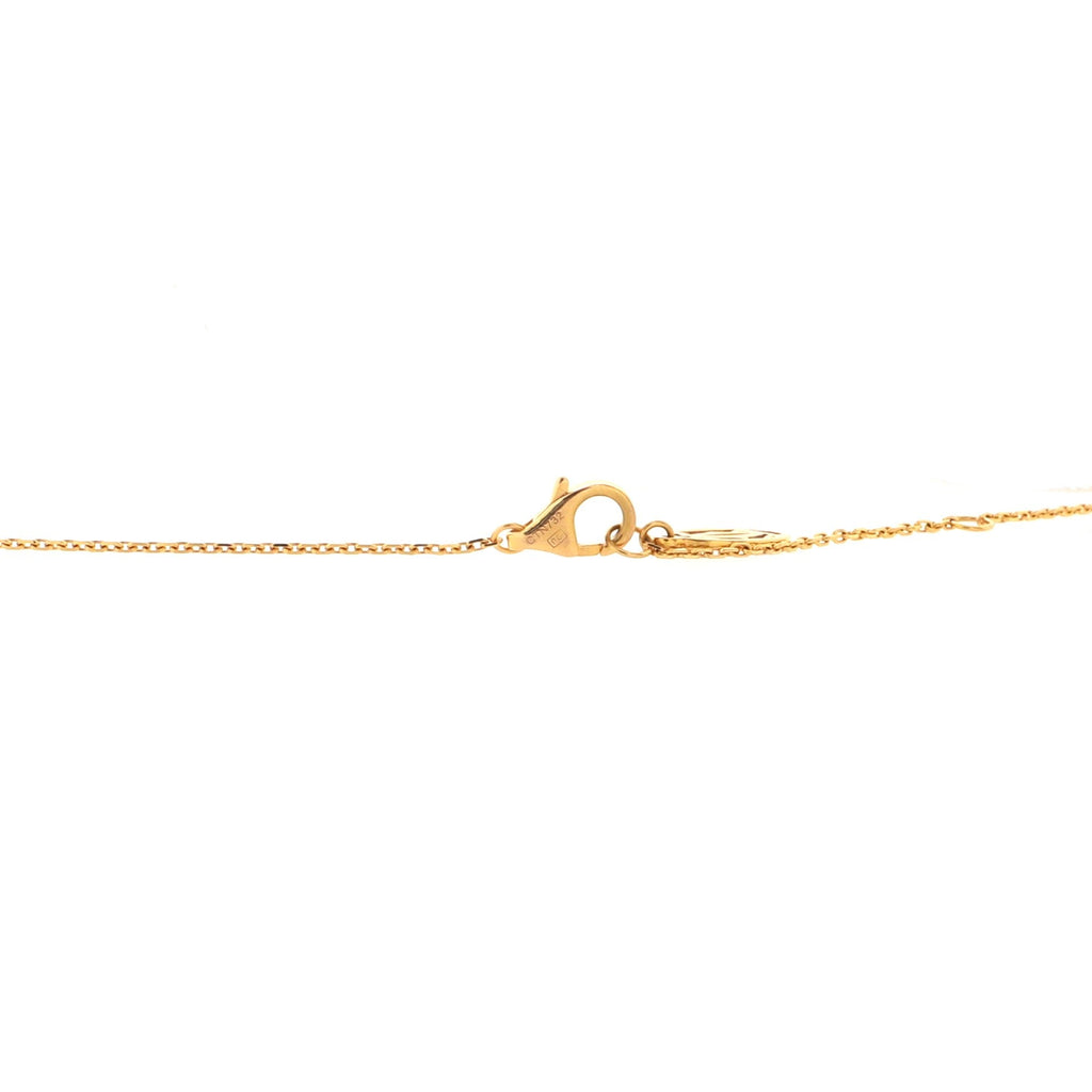 Cross Pendant Necklace 18K Yellow Gold with Diamonds