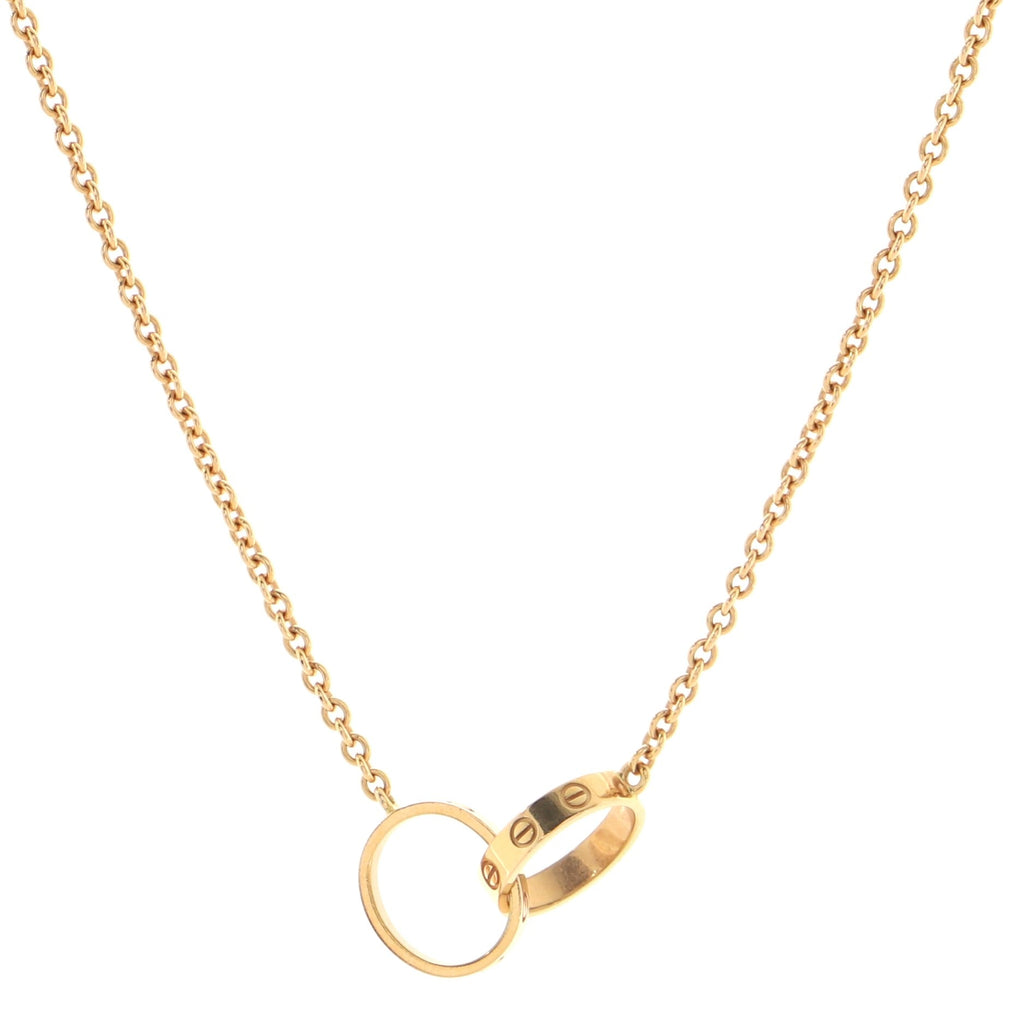Love Interlocking Necklace 18K Rose Gold