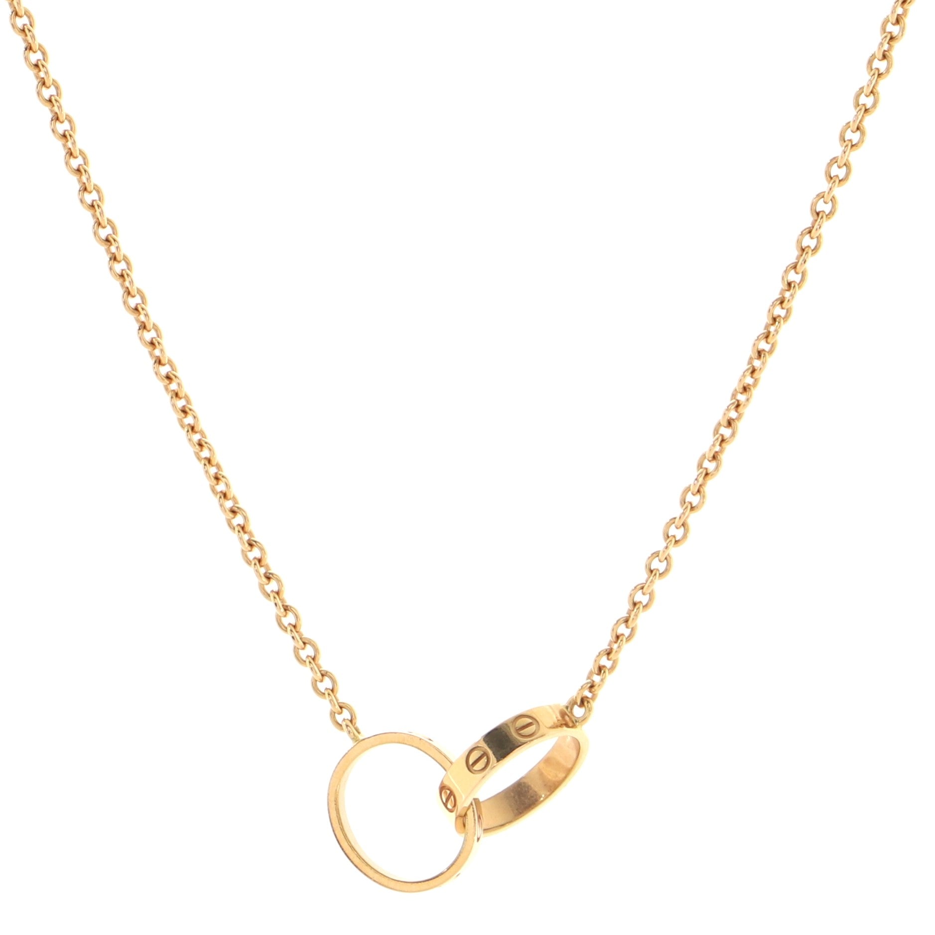 Love Interlocking Necklace 18K Rose Gold