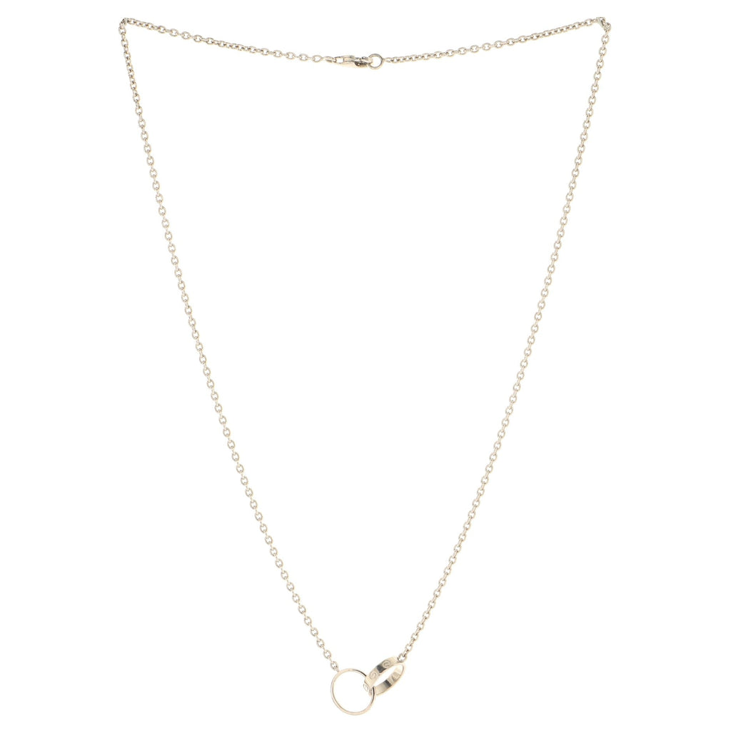 Love Interlocking Necklace 18K White Gold