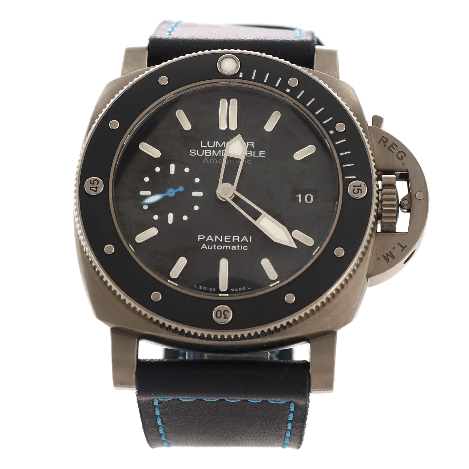 Luminor Submersible 1950 3 Days Automatic Watch Titanium and Rubber 47