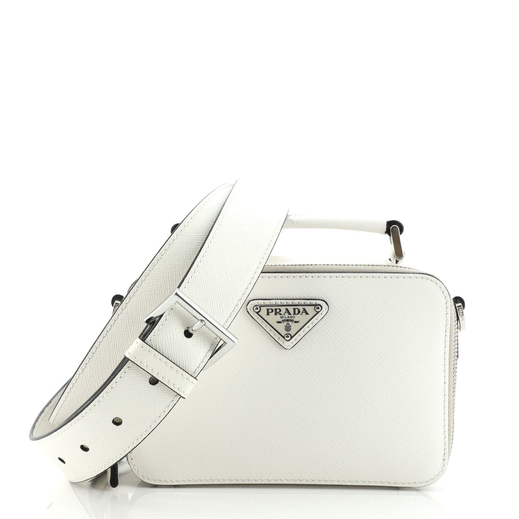 Brique Crossbody Bag Saffiano Leather Mini