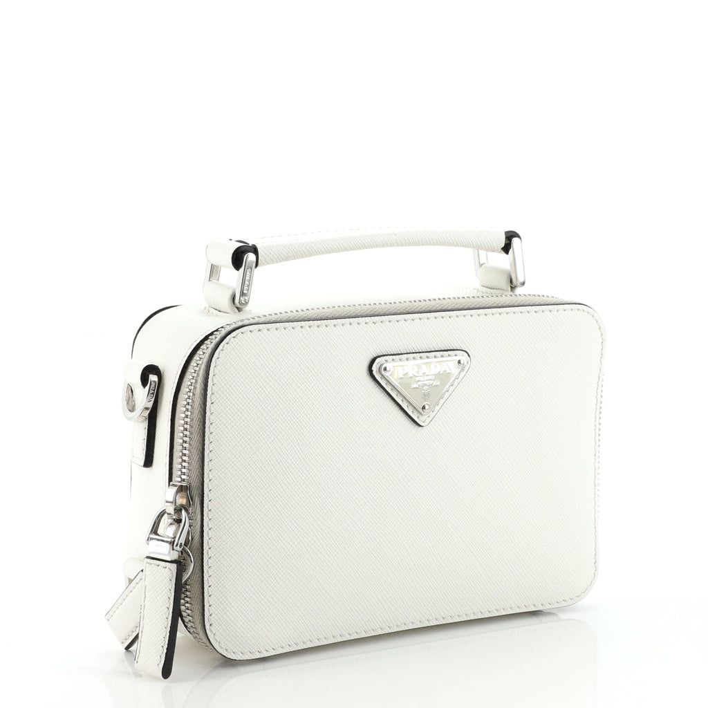 Brique Crossbody Bag Saffiano Leather Mini