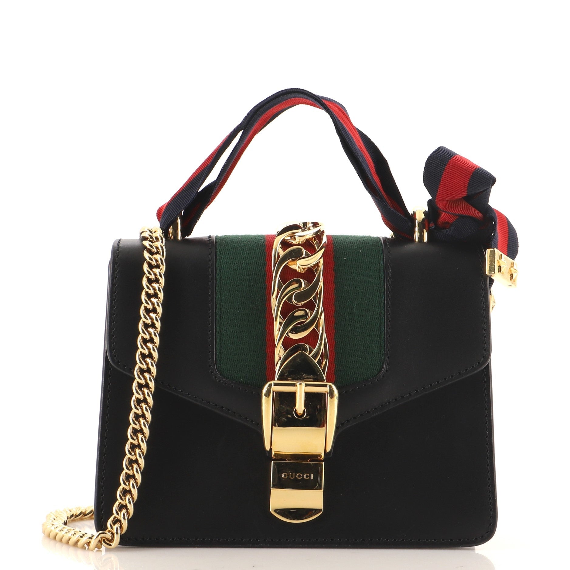 Sylvie Chain Shoulder Bag Leather Mini