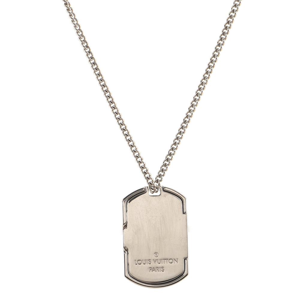 Plate Necklace Monogram Eclipse and Metal
