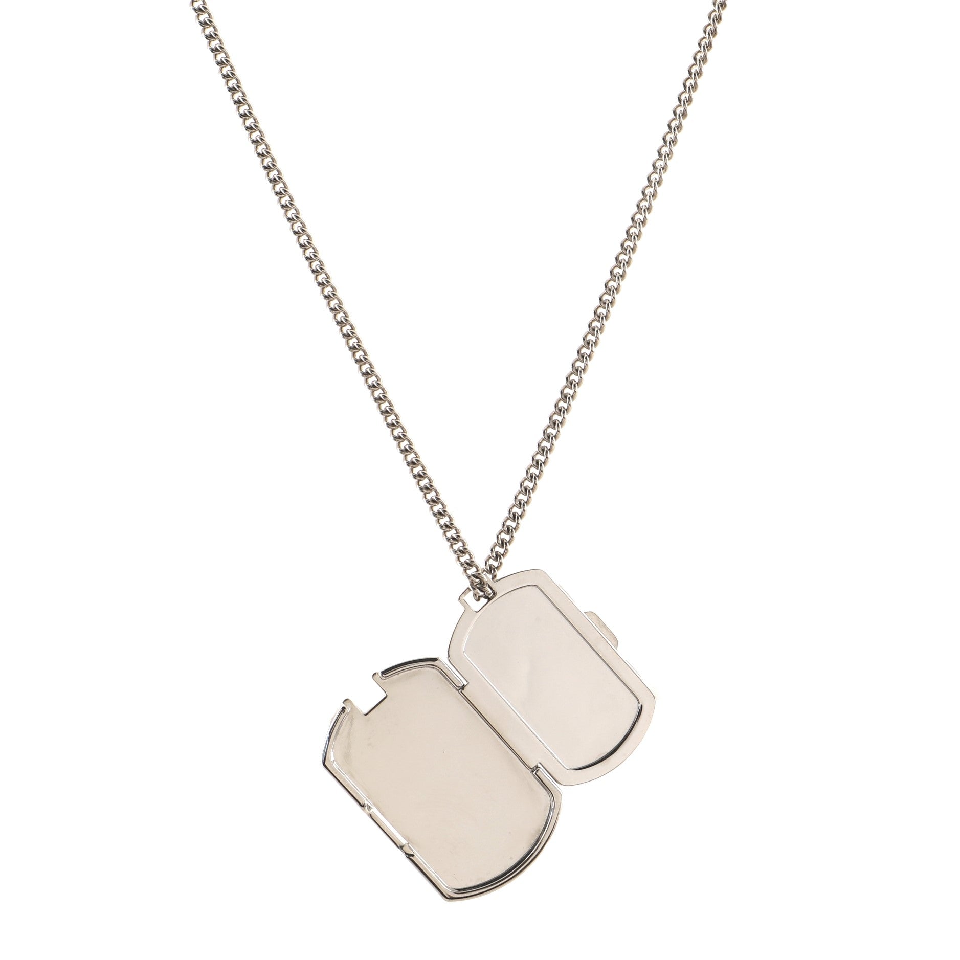 Plate Necklace Monogram Eclipse and Metal