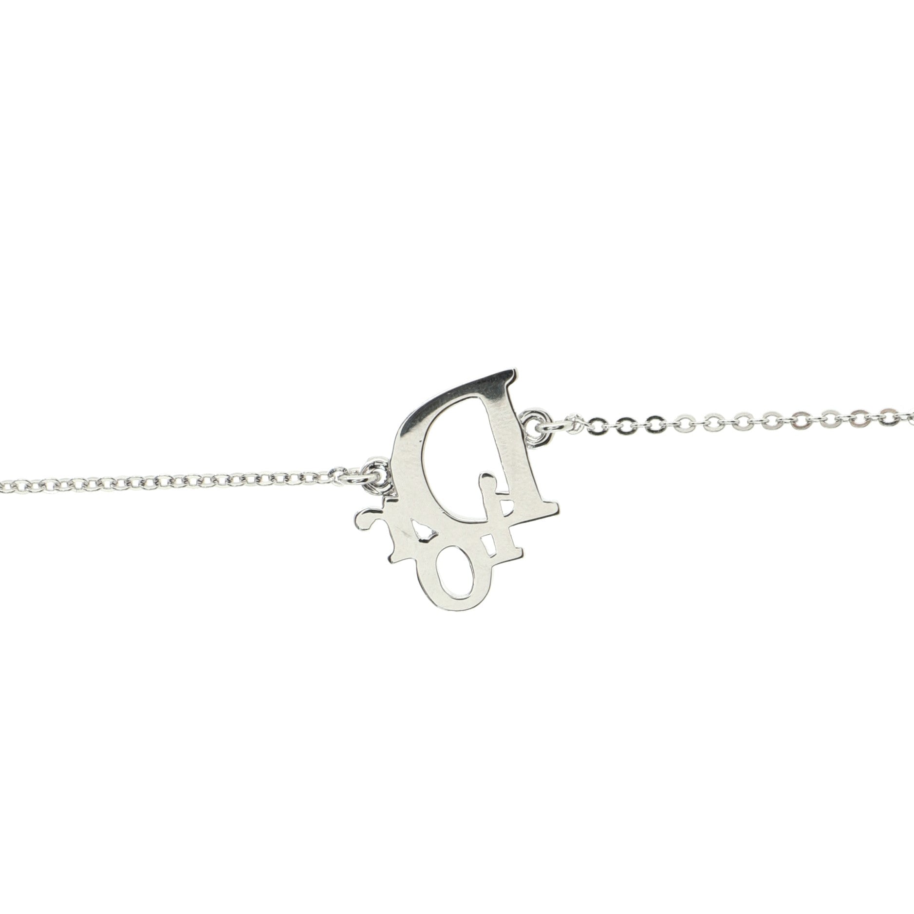 Vintage Logo Bracelet Crystal Embellished Metal